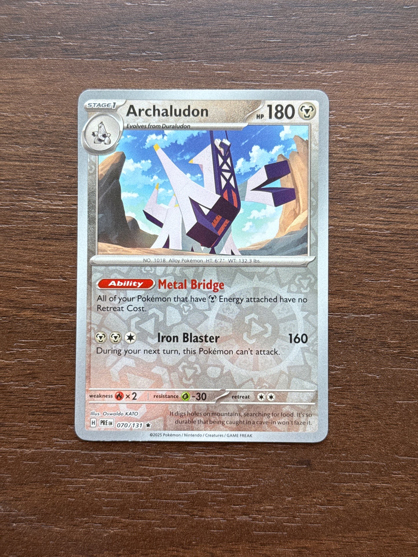 070/131 | Archaludon Rev Holo | Prismatic Evolutions
