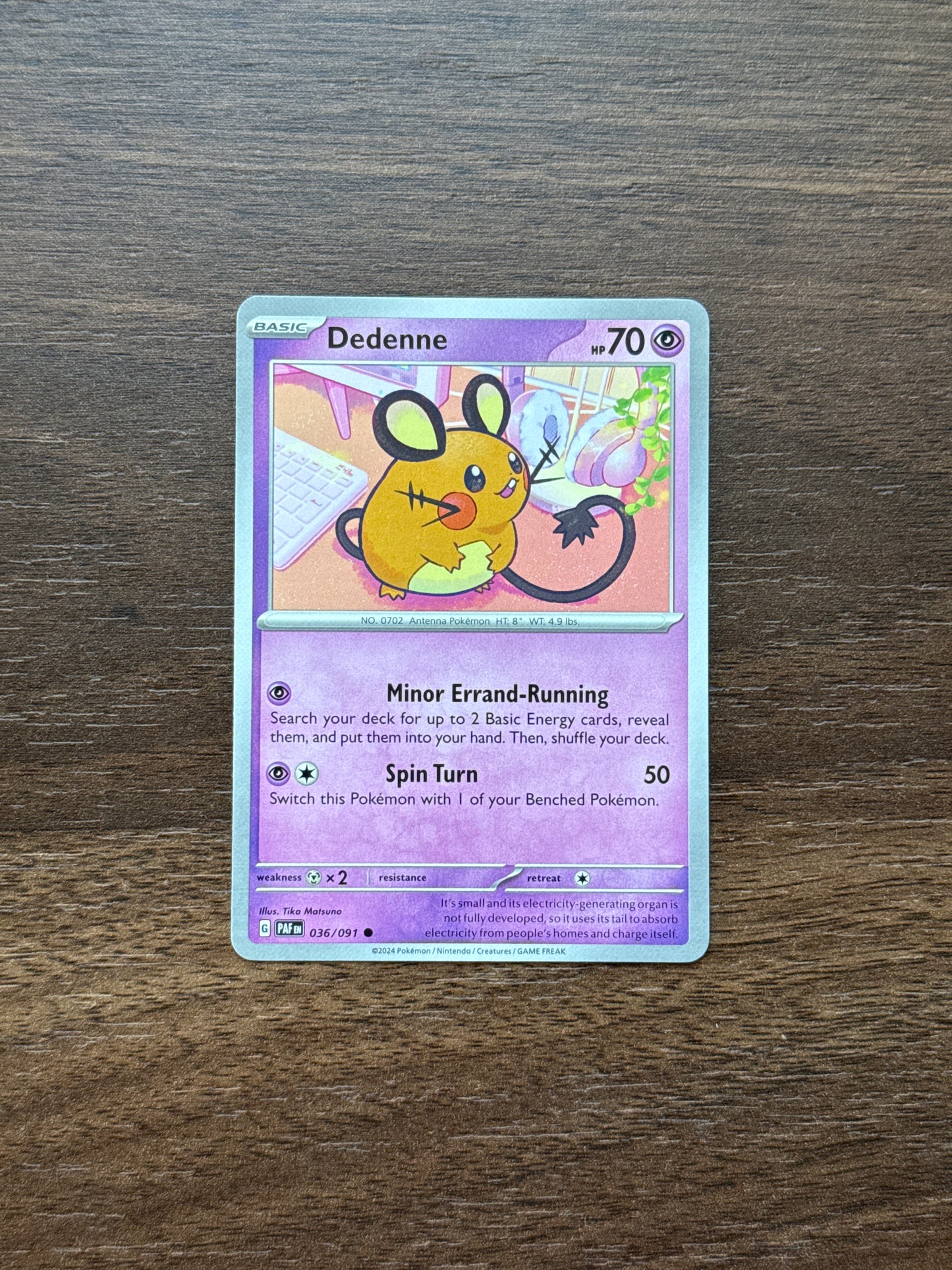036/091 | Dedenne Common | Paldean Fates