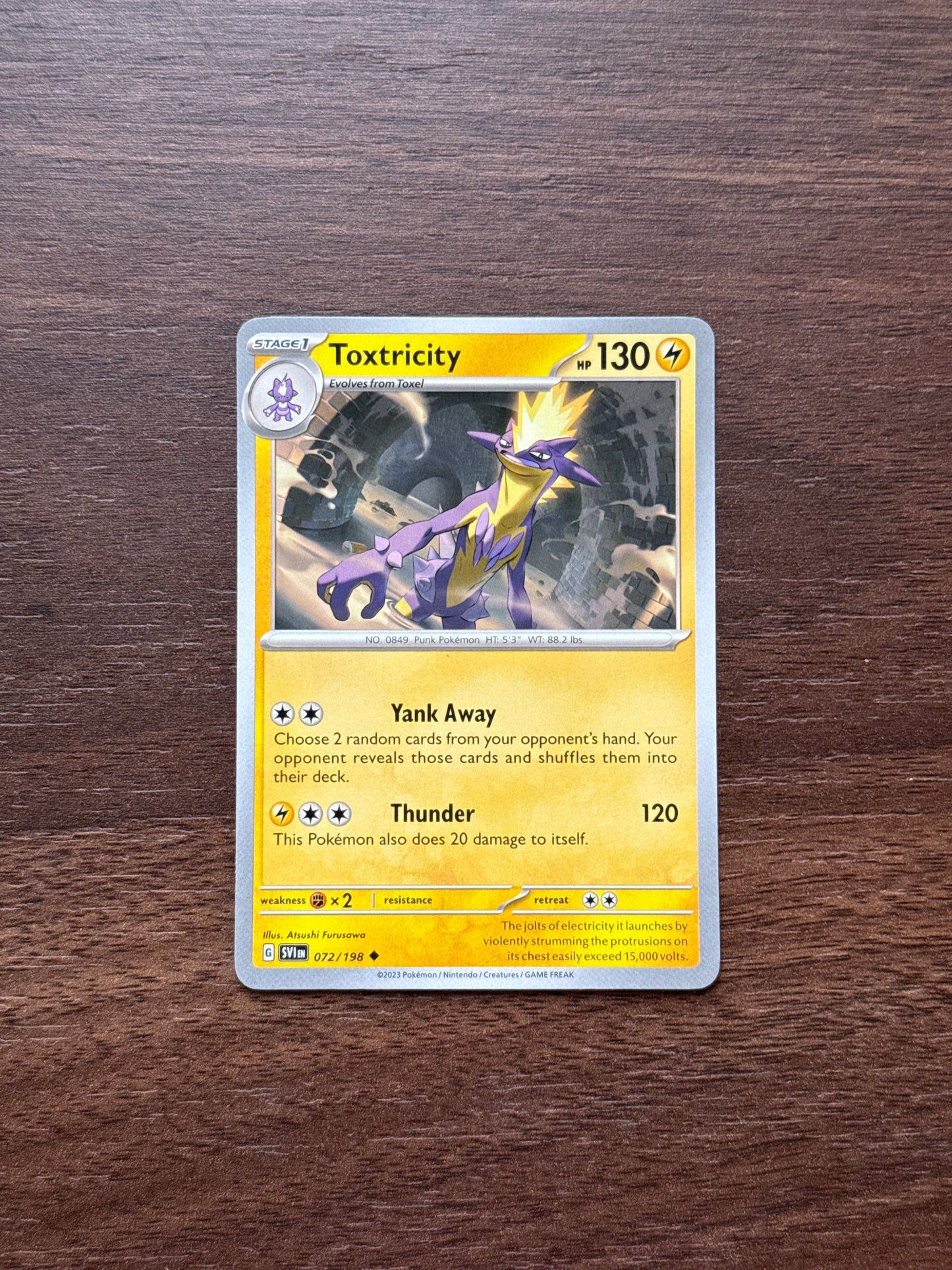 072/198 | Toxtricity Common | Scarlet & Violet Base