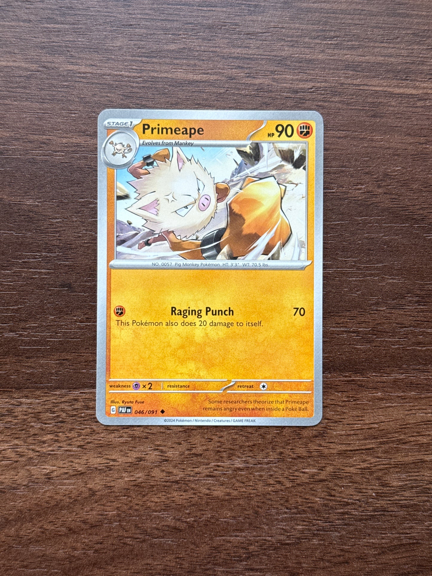 046/091 | Primeape Common | Paldean Fates