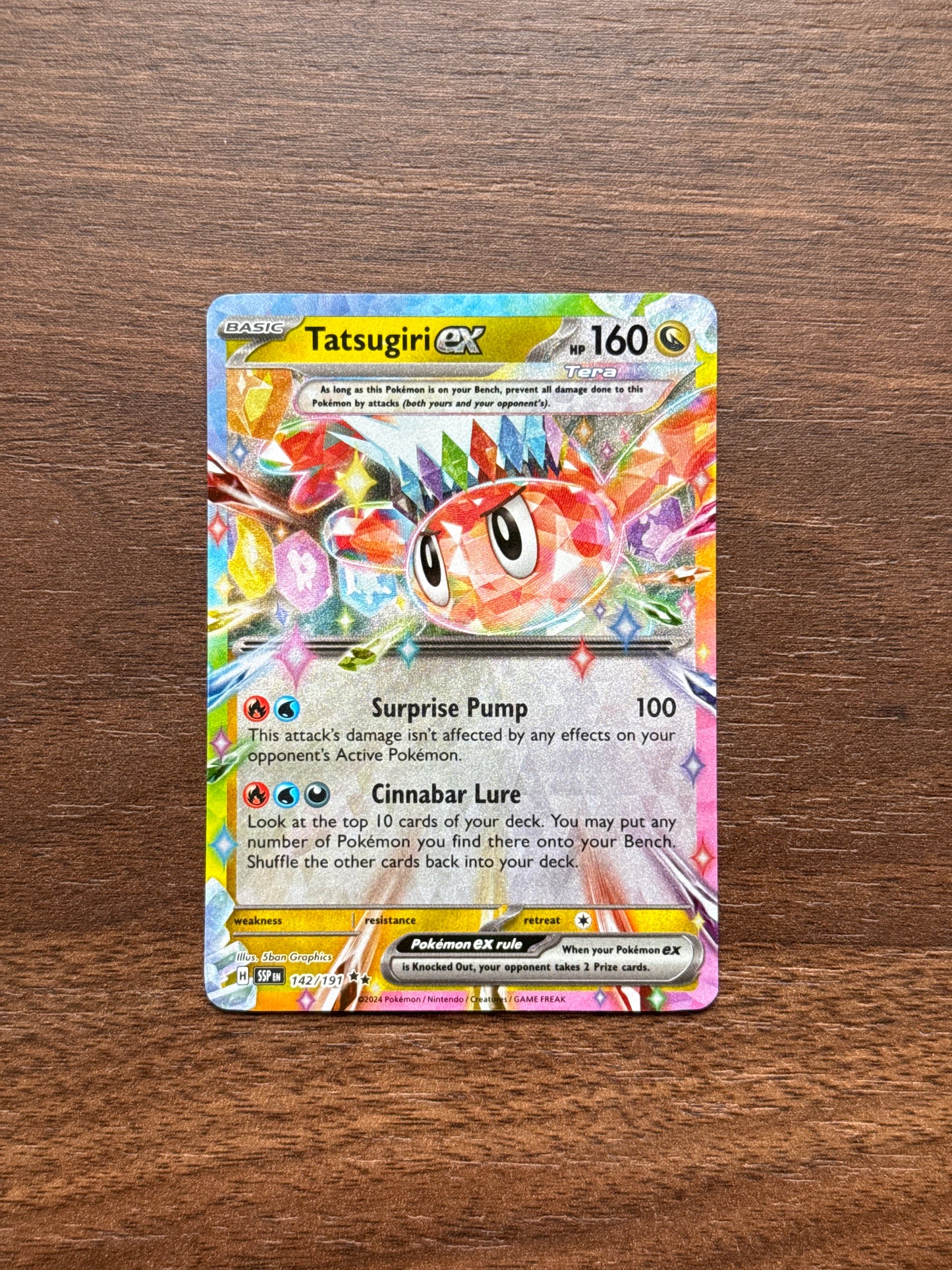 142/191 | Tatsugiri Ex Double Rare | Surging Sparks