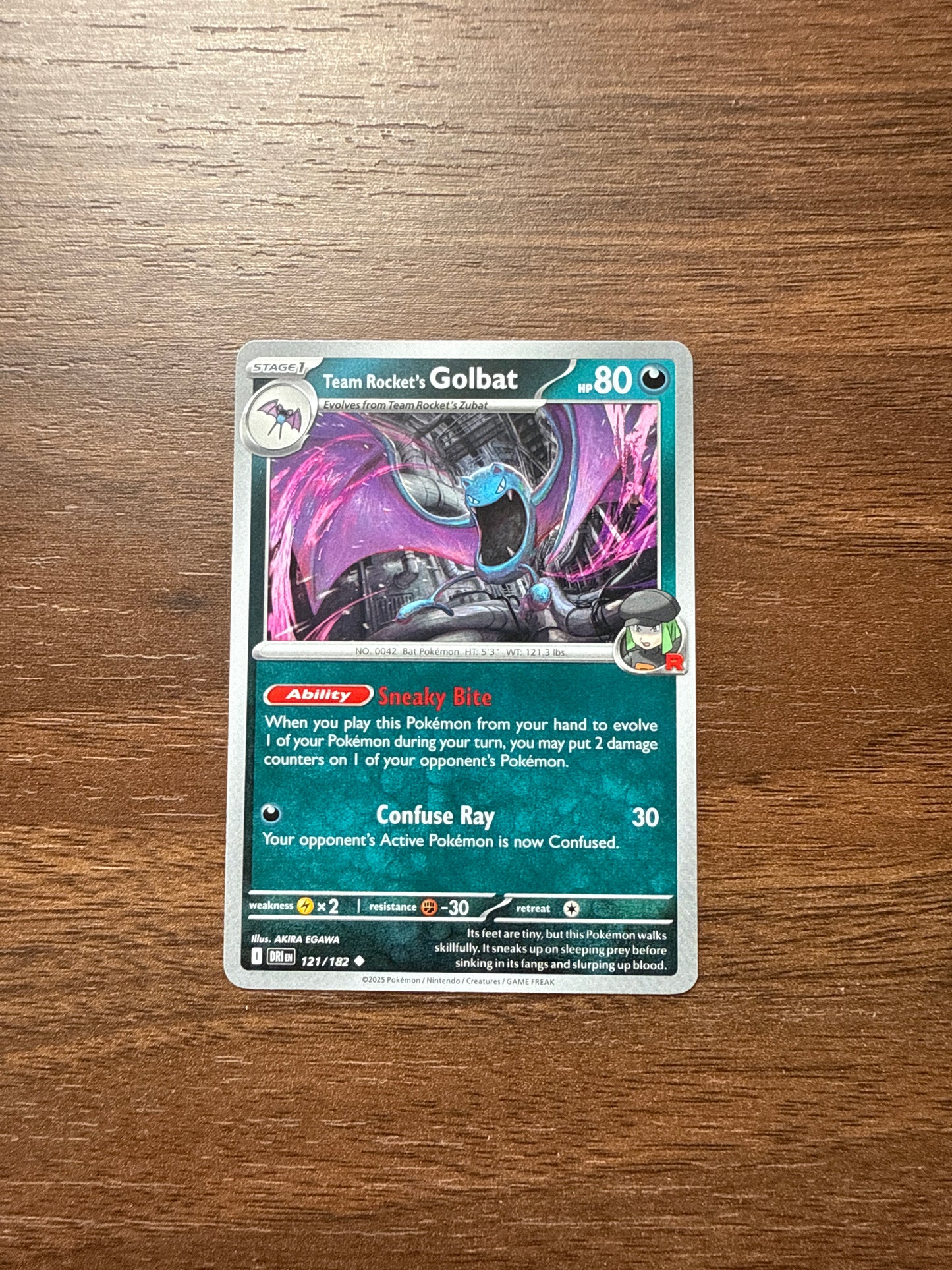 121/182 | Team Rocket’s Golbat Common | Destined Rivals