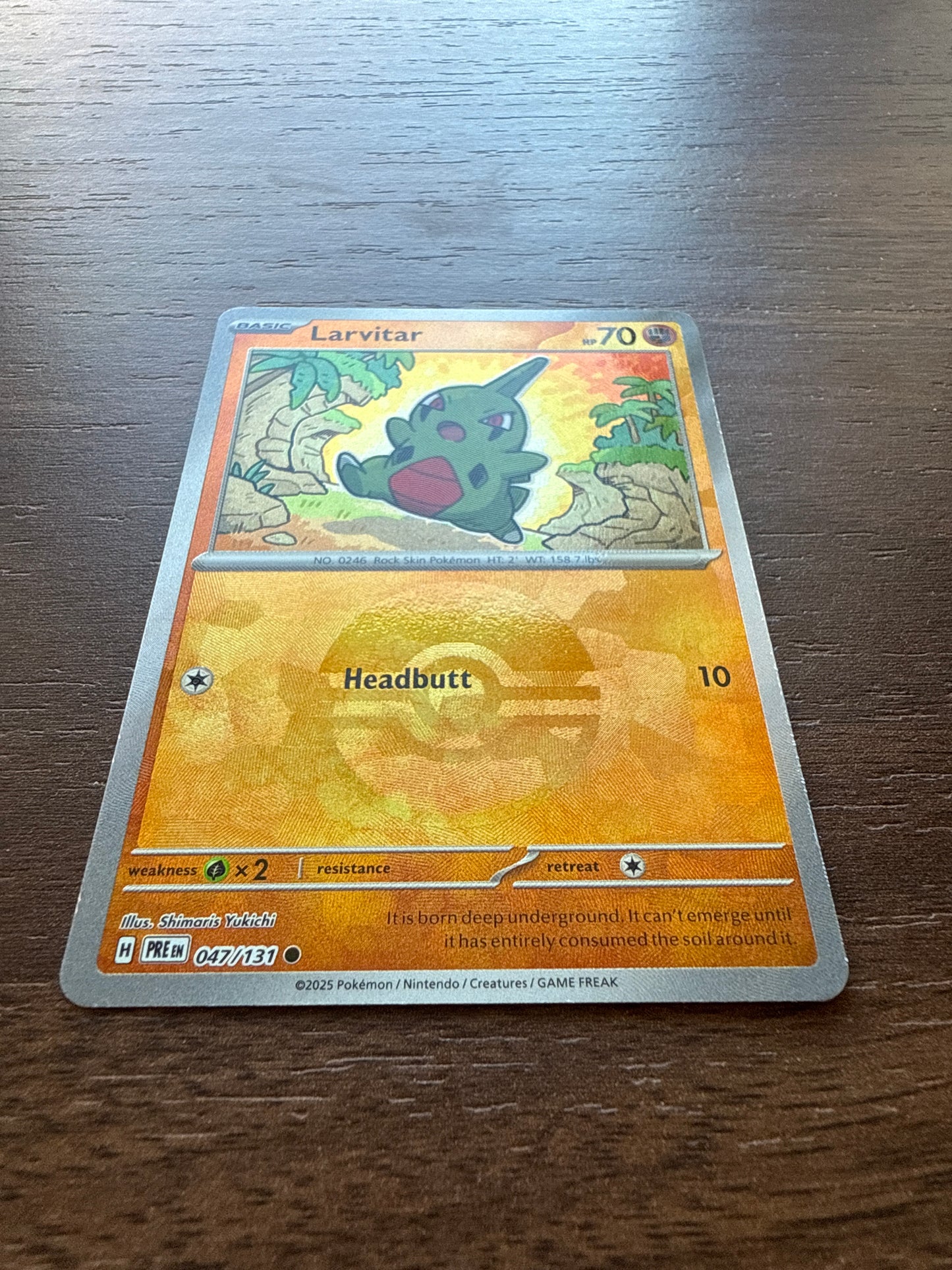 Larvitar Pokeball | Prismatic Evolutions | 047/131