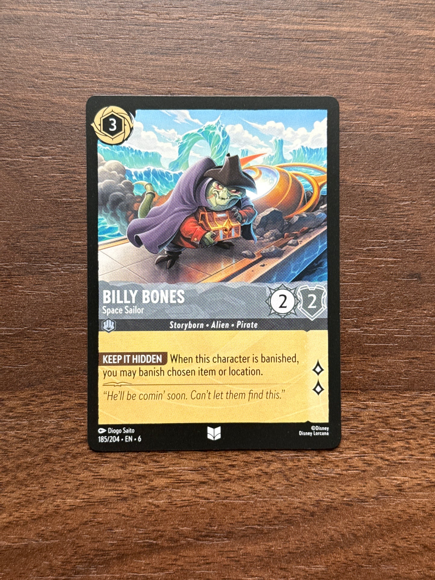 185/204 | Billy Bones Uncommon Card | Azurite Sea