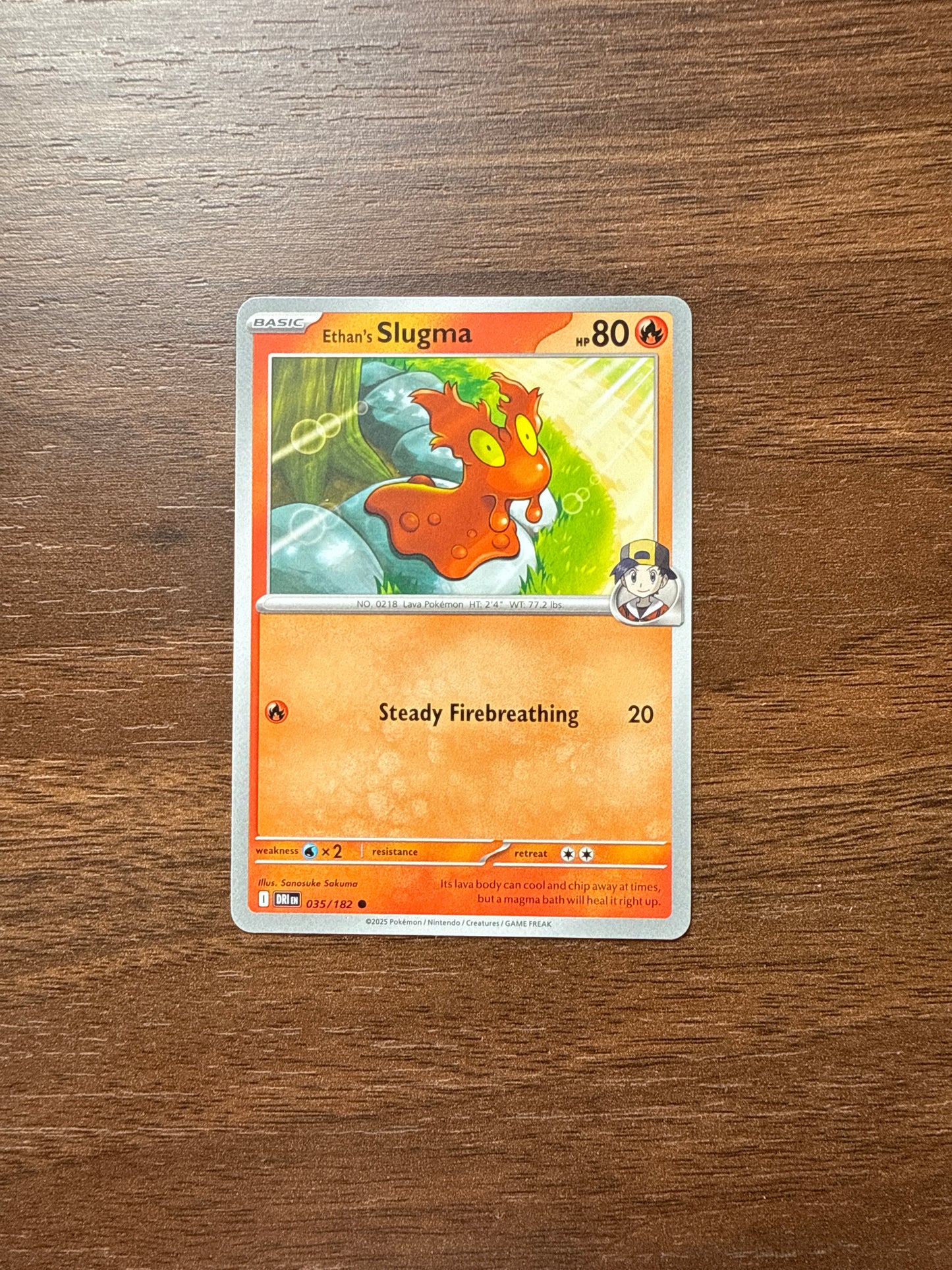 035/182 | Ethan’s Slugma Common | Destined Rivals