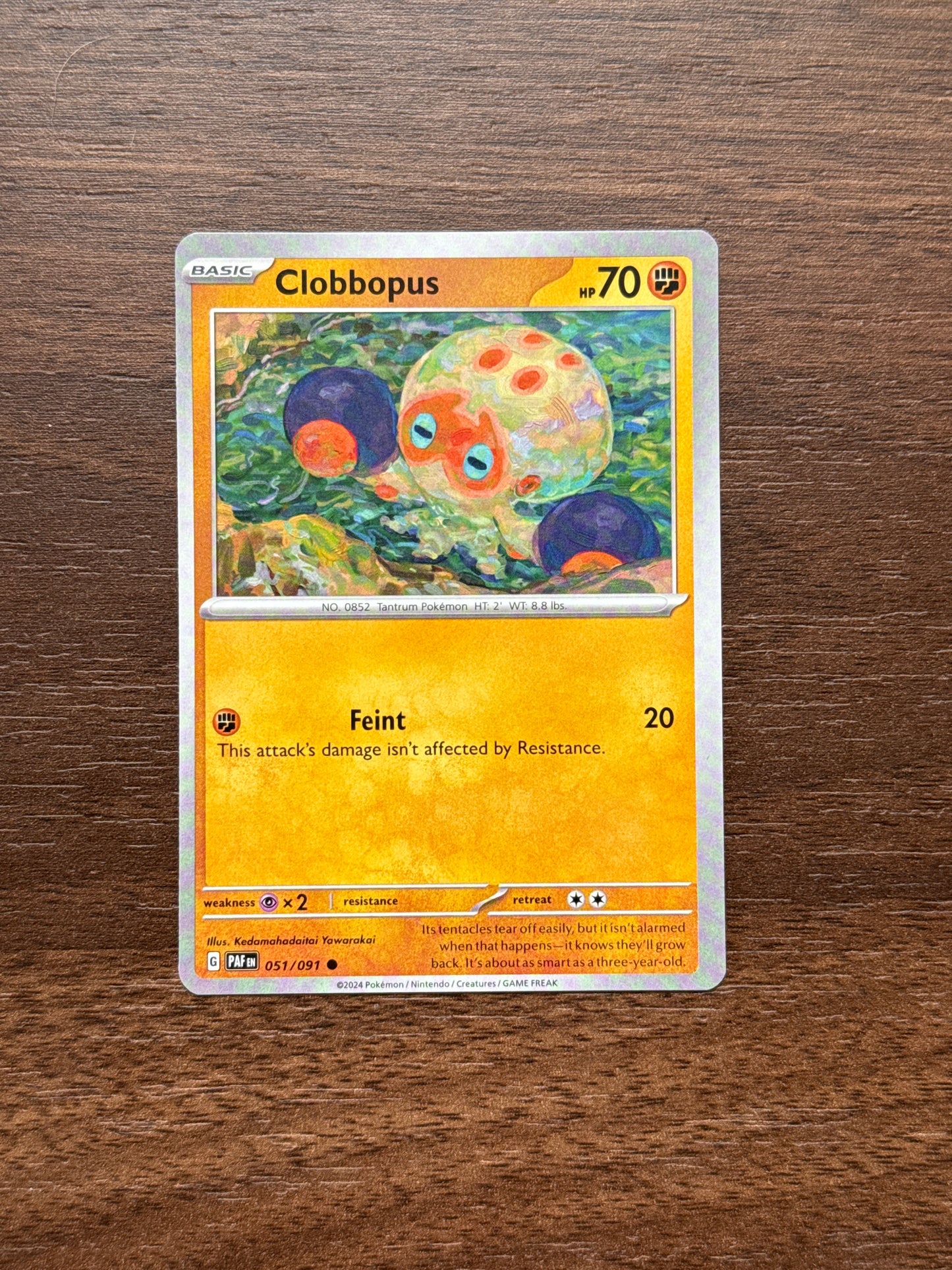 051/091 | Clobbopus Common | Paldean Fates