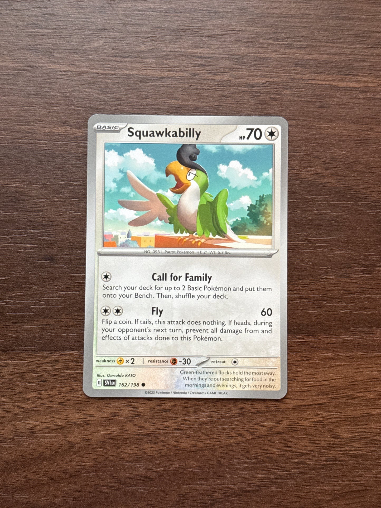 162/198 | Squawkabilly Common | Scarlet & Violet Base