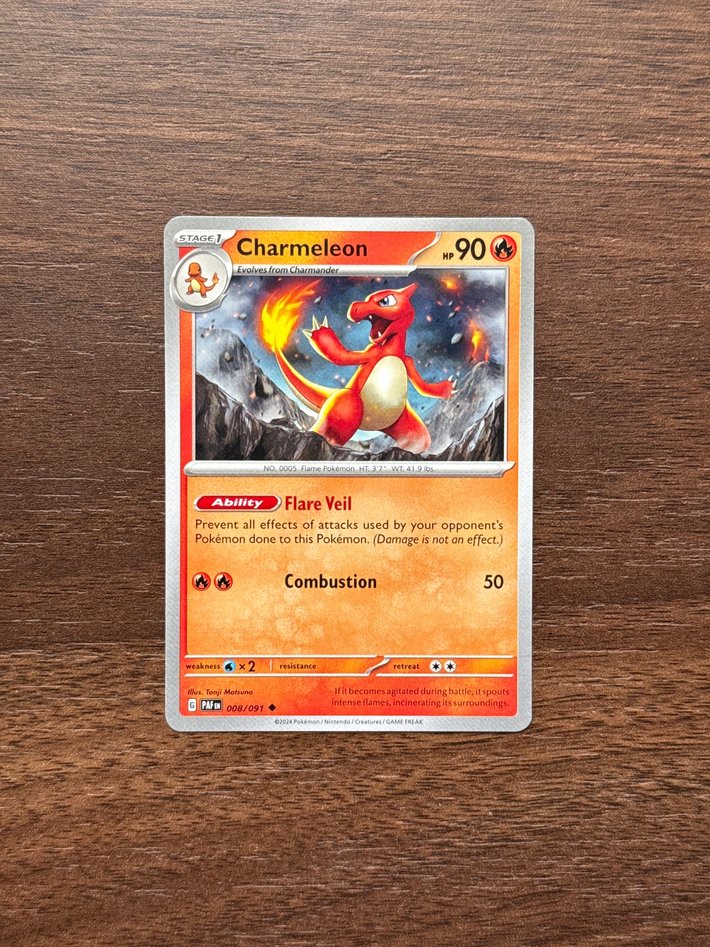 008/091 | Charmeleon Common | Paldean Fates