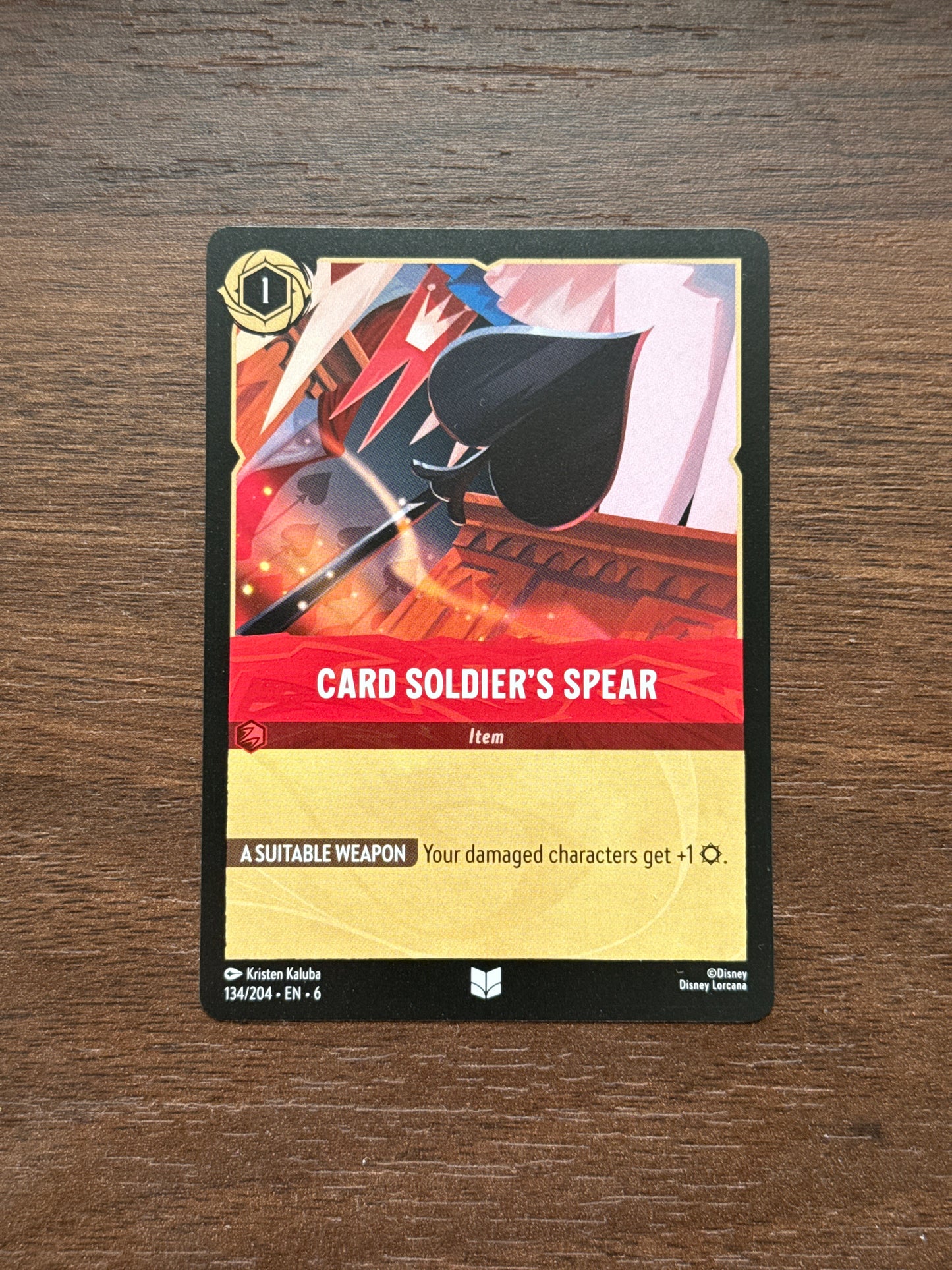134/204 | Card Soldier's Spear Uncommon Card | Azurite Sea