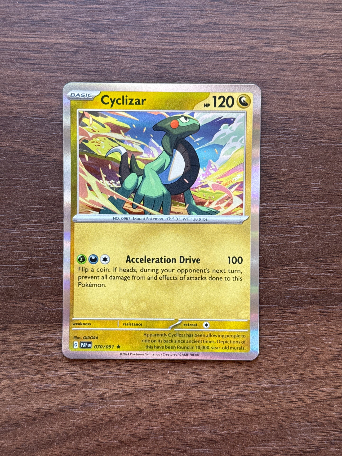 070/091 | Cyclizar Holo | Paldean Fates