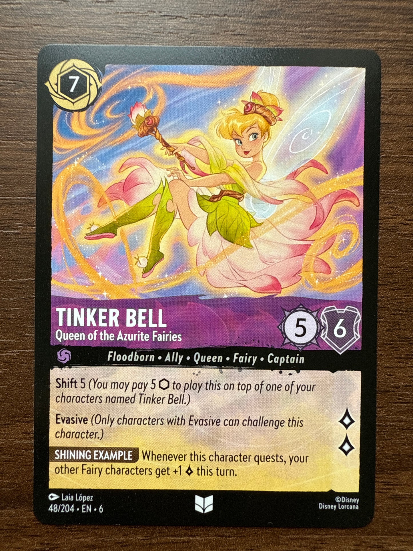 Tinker Bell Uncommon Card | Azurite Sea | 048/204