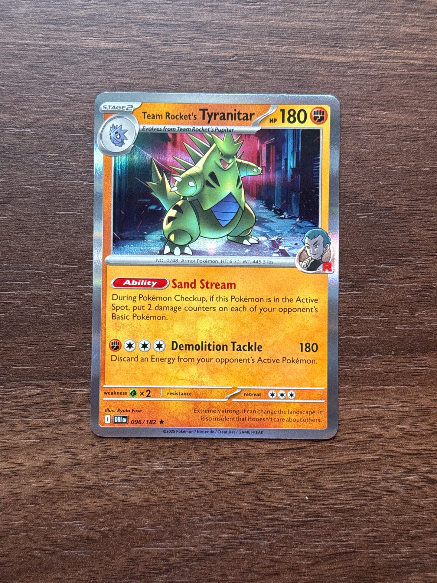 096/182 | Team Rocket's Tyranitar Holo | Destined Rivals