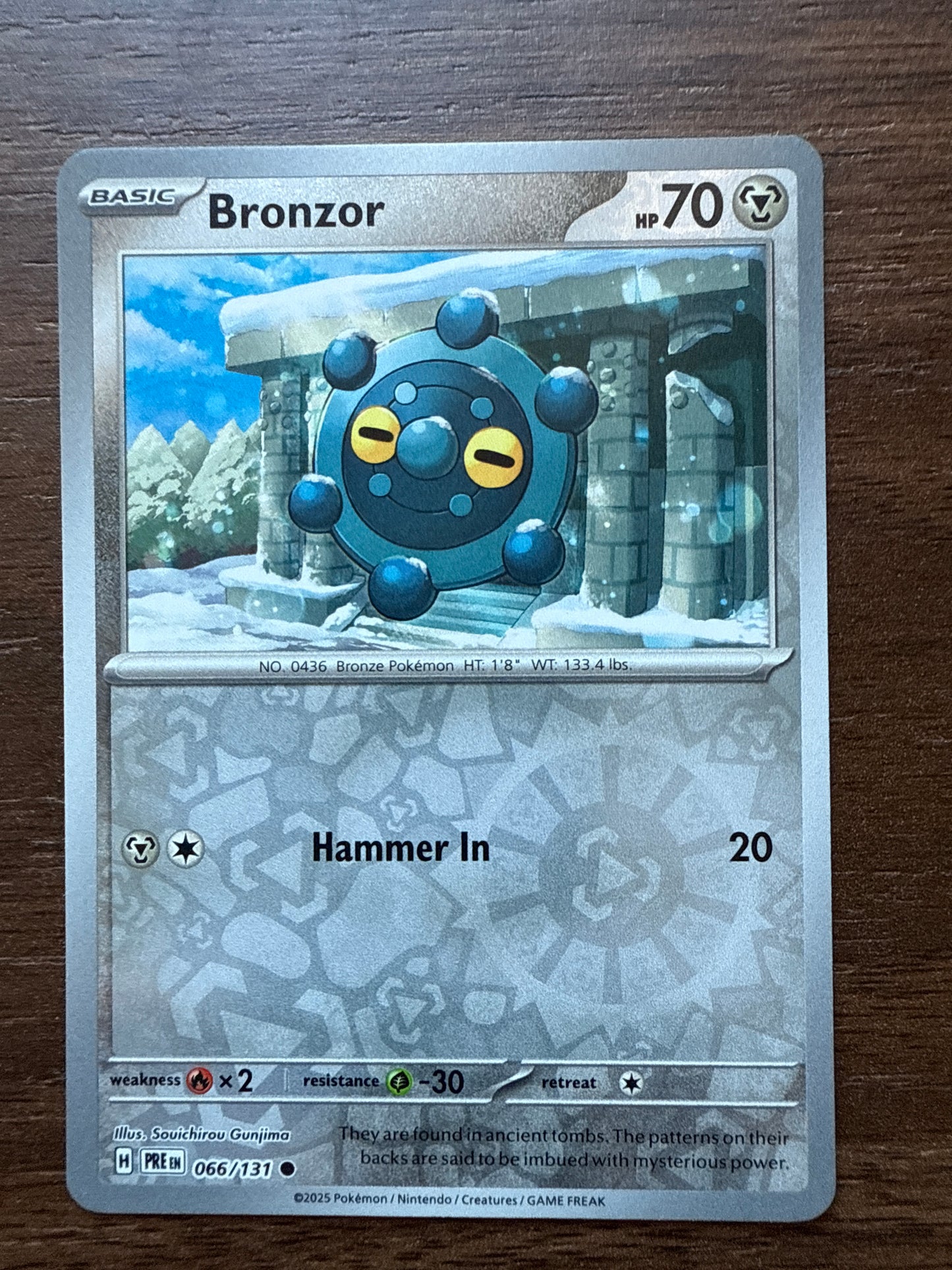 Bronzor Rev Holo | Prismatic Evolutions | 066/131