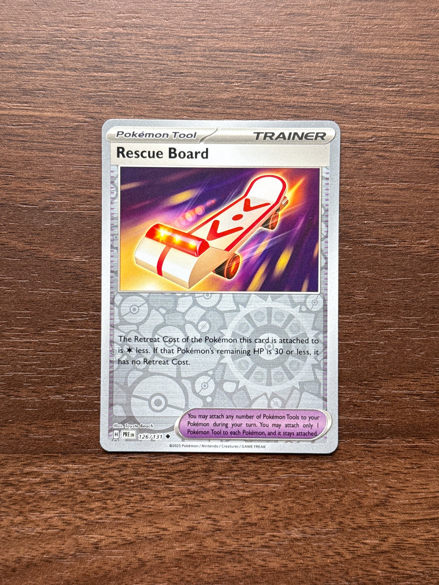 Rescue Board Rev Holo | Prismatic Evolutions | 126/131