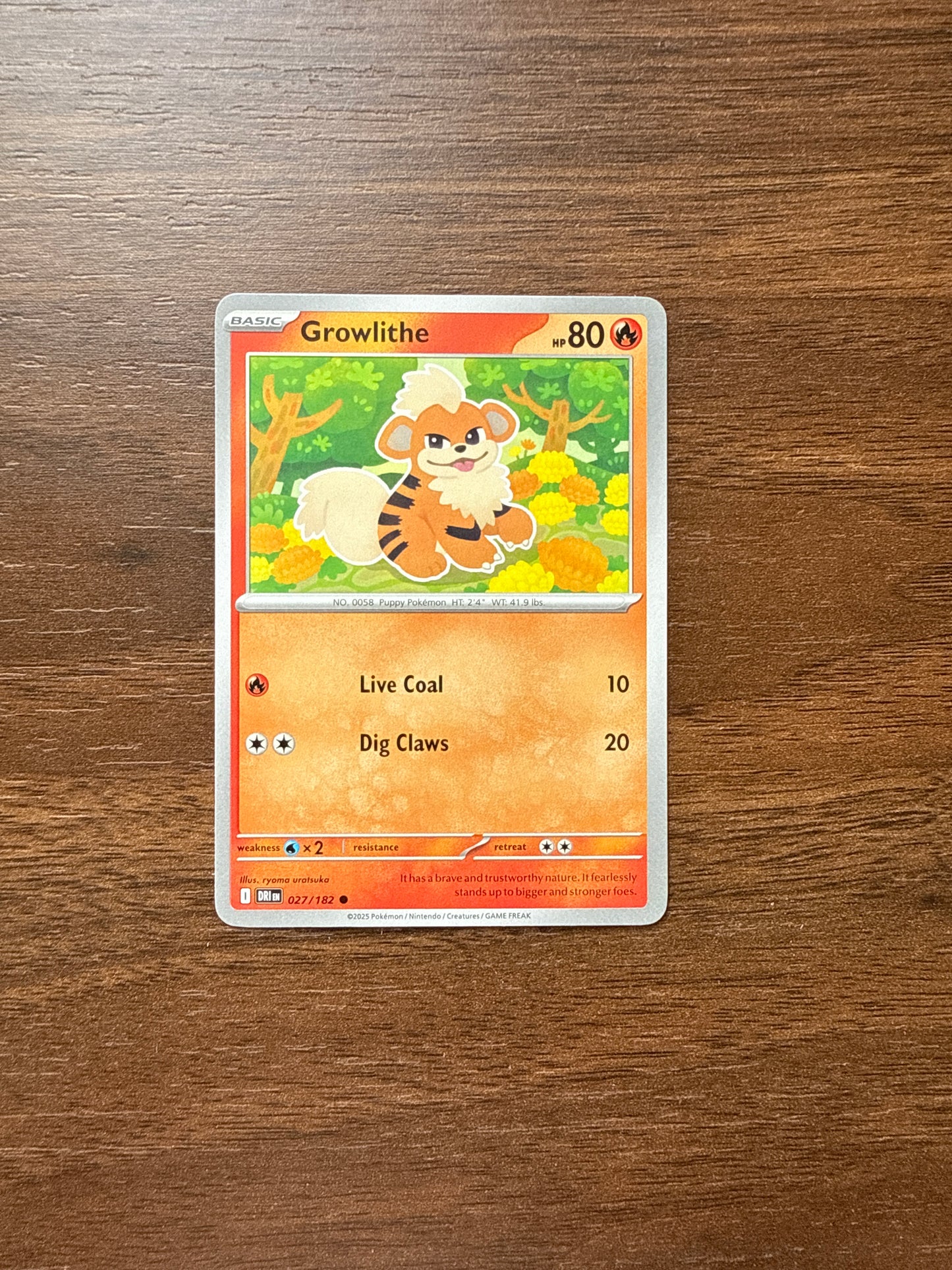 027/182 | Growlithe Common | Destined Rivals