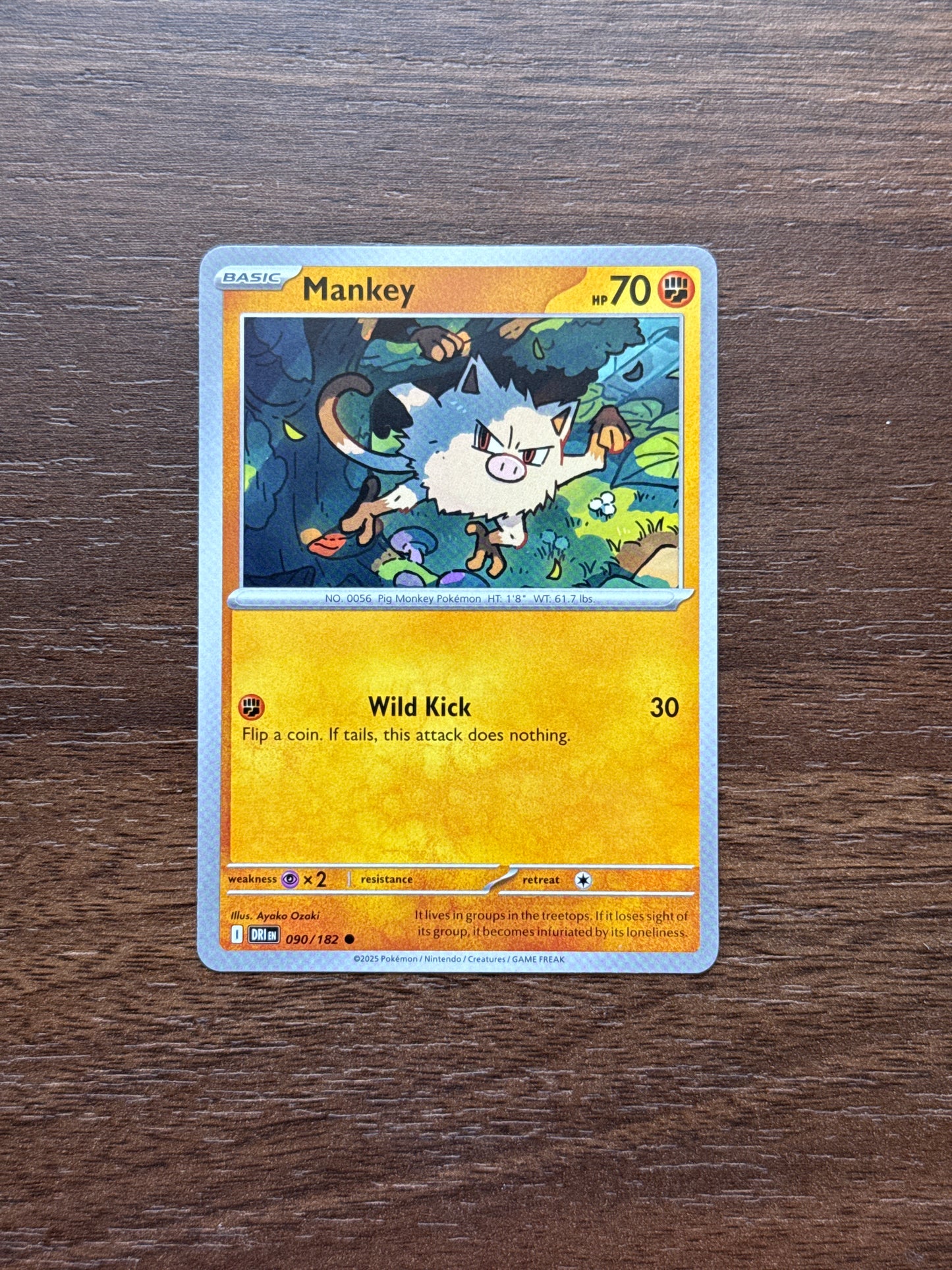 090/182 | Mankey Common | Destined Rivals