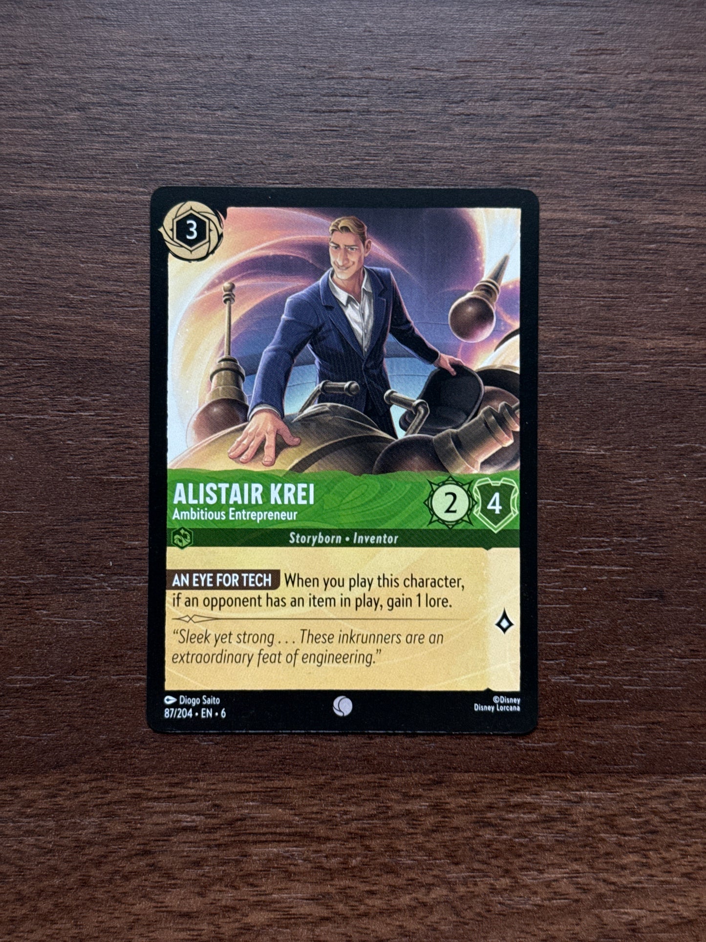 087/204 | Alistair Krei Common Card | Azurite Sea