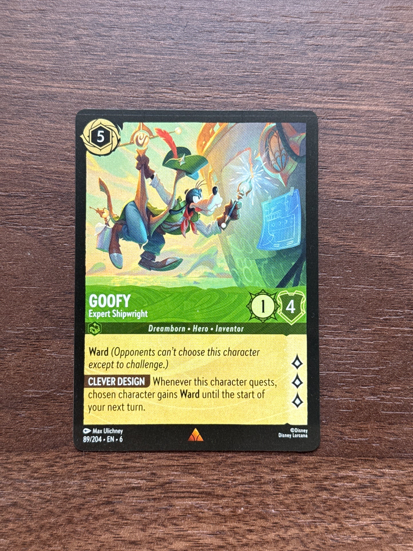089/204 | Goofy Expert Shipwright Rare Card | Azurite Sea