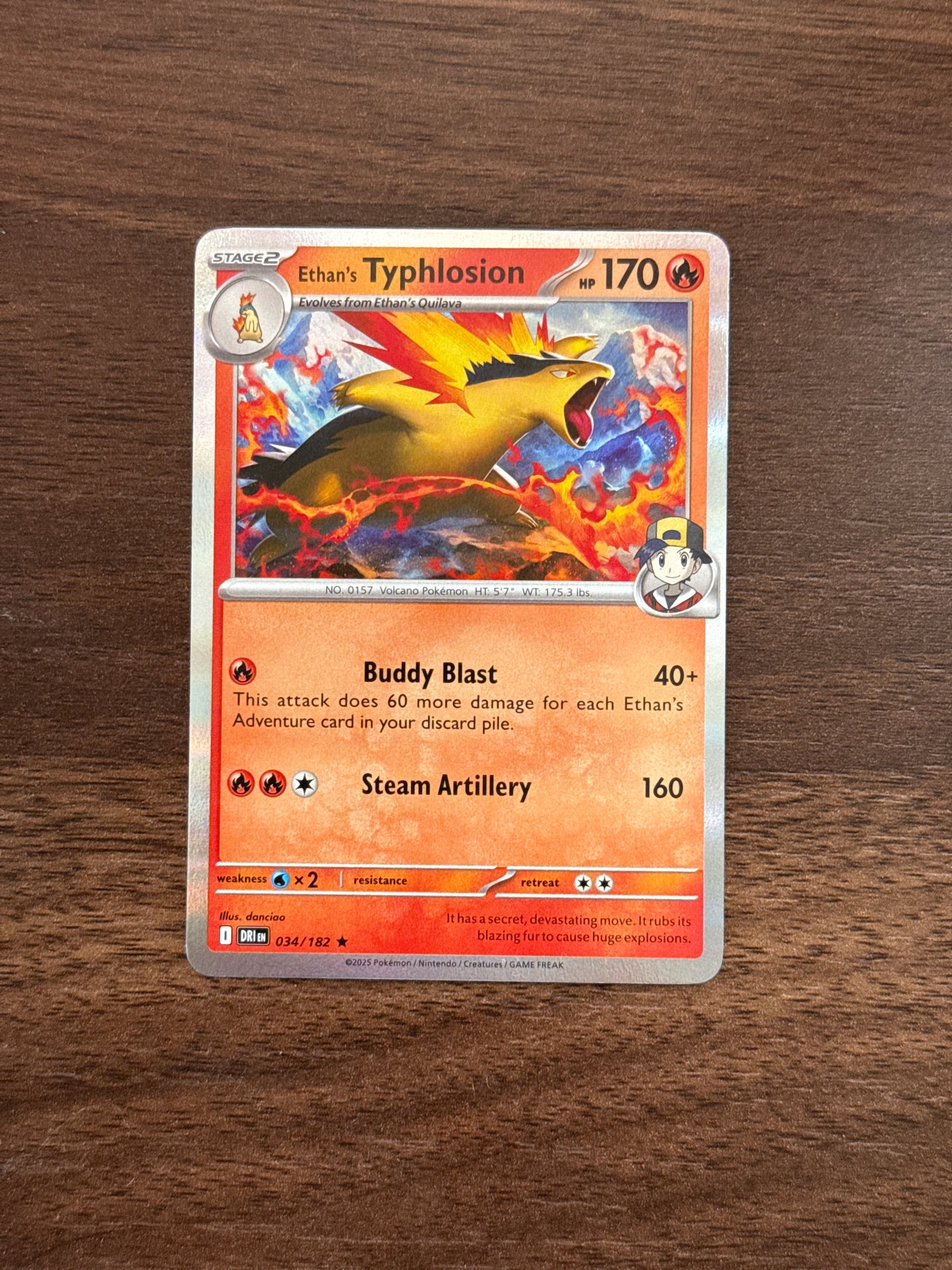 034/182 | Ethan’s Typhlosion Holo | Destined Rivals