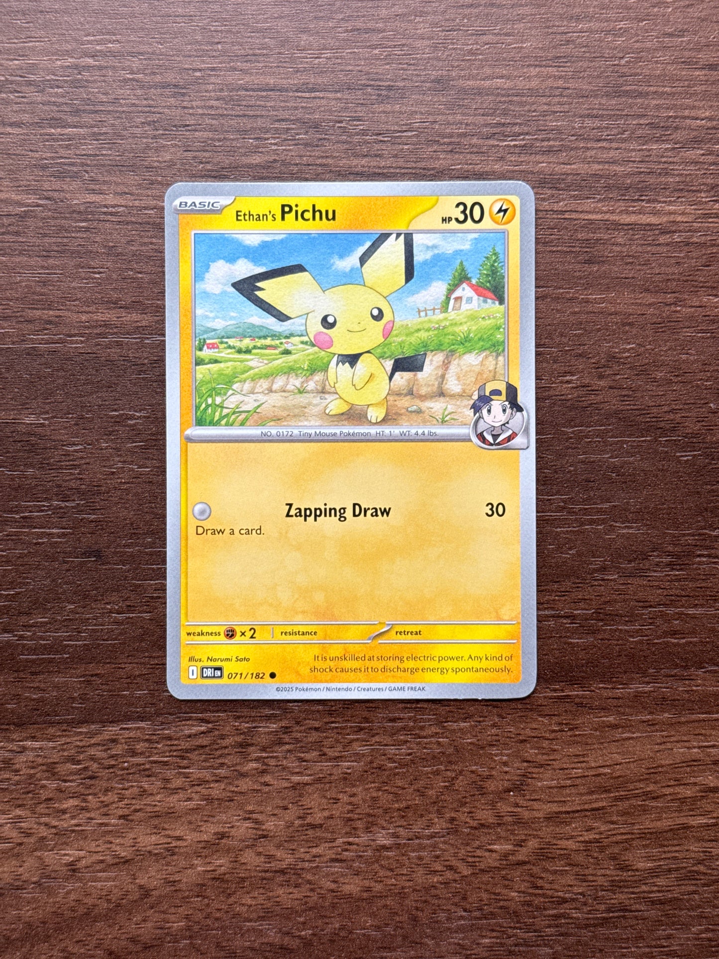 071/182 | Ethan's Pichu Common | Destined Rivals