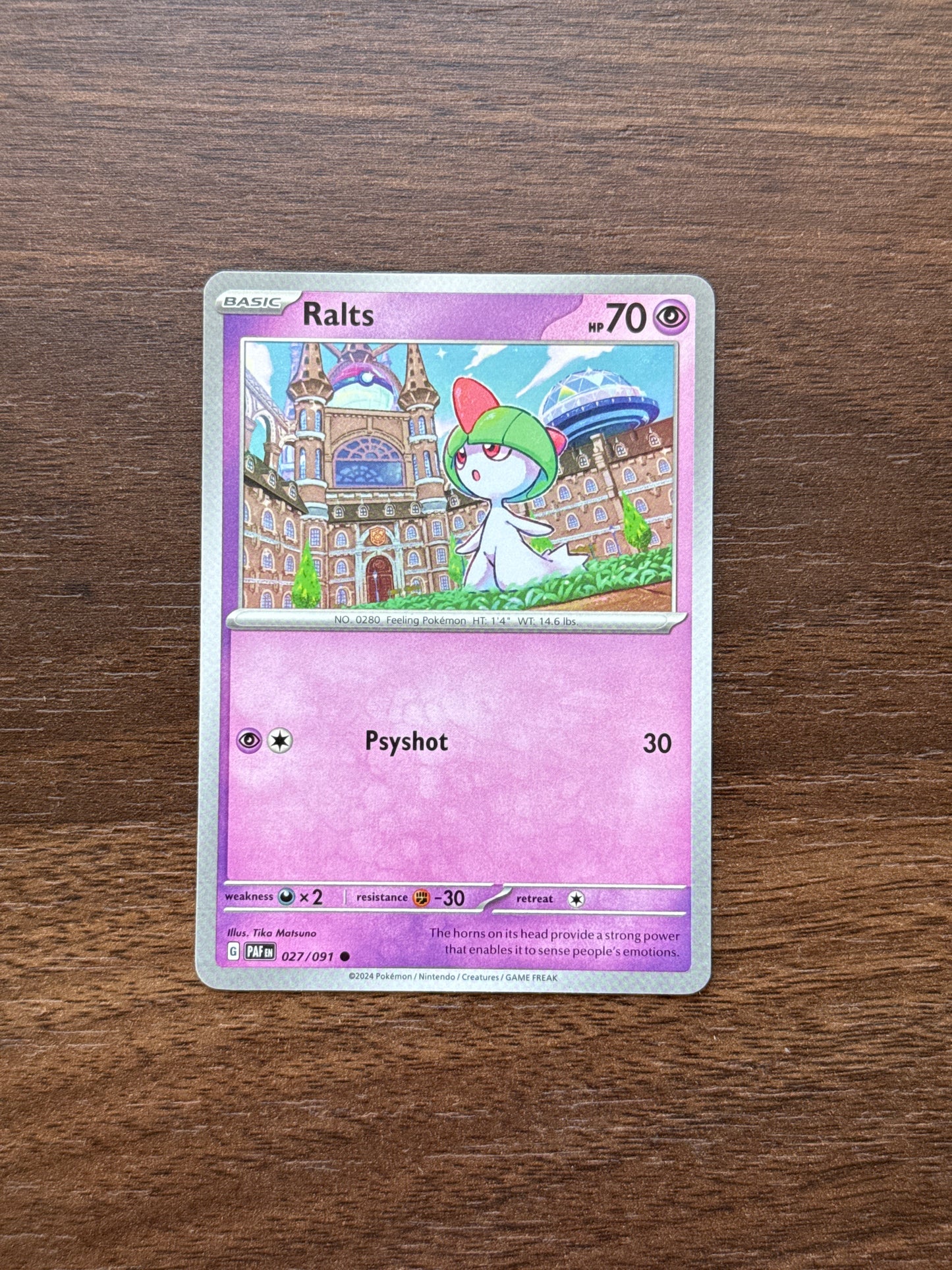 027/091 | Ralts Common | Paldean Fates