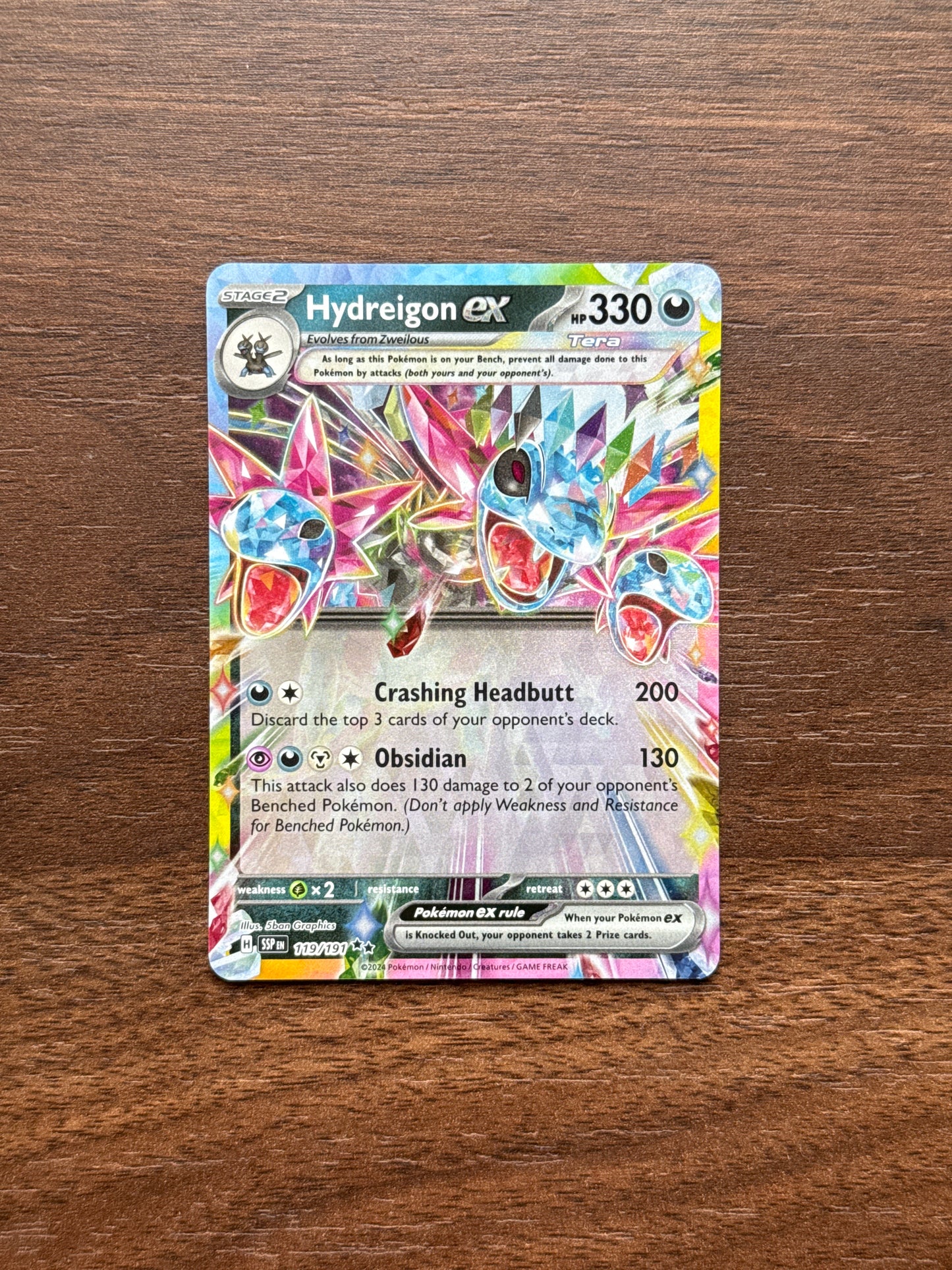 119/191 | Hydreigon Ex Double Rare | Surging Sparks