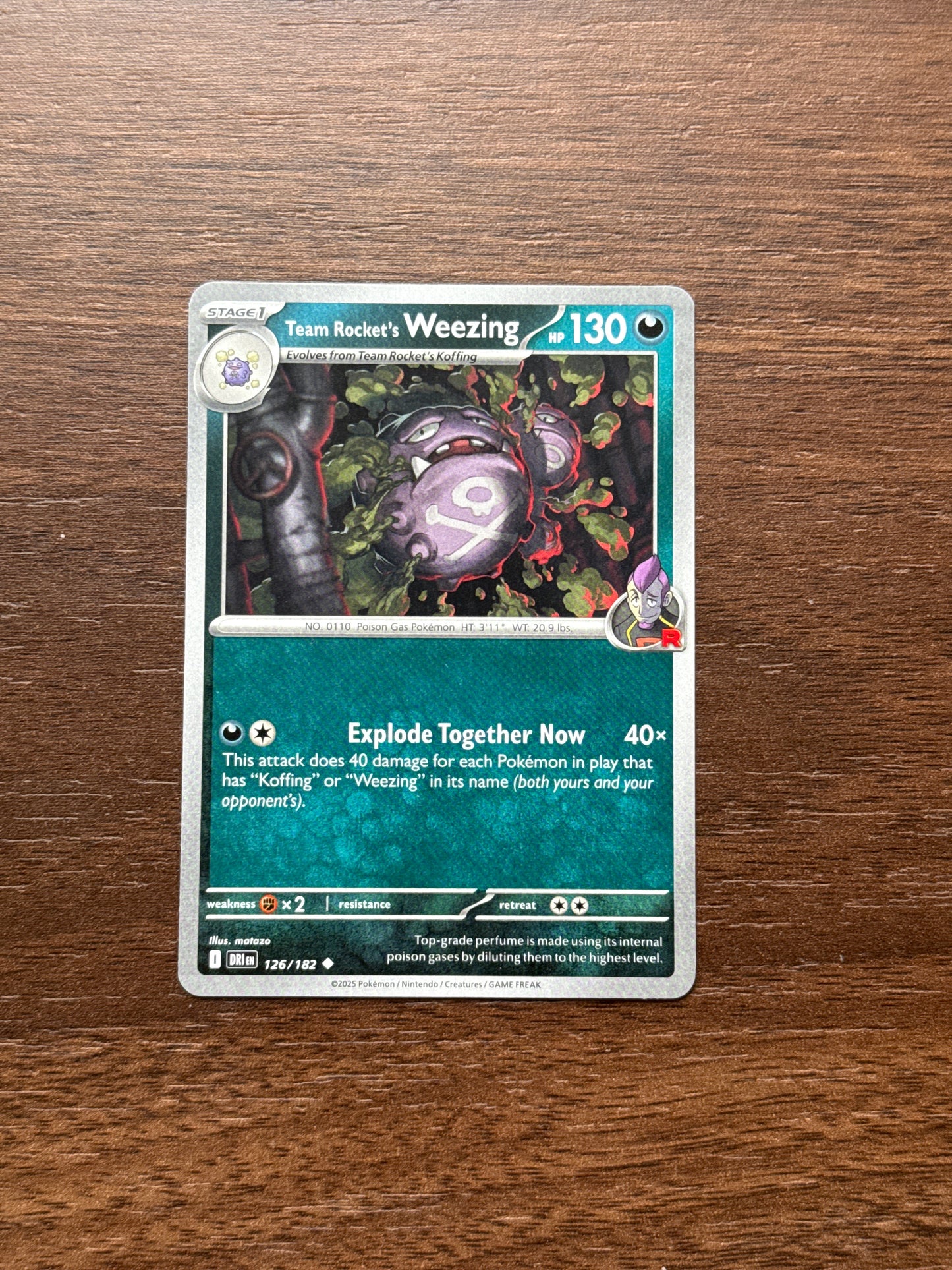 126/182 | Team Rocket’s Weezing Common | Destined Rivals