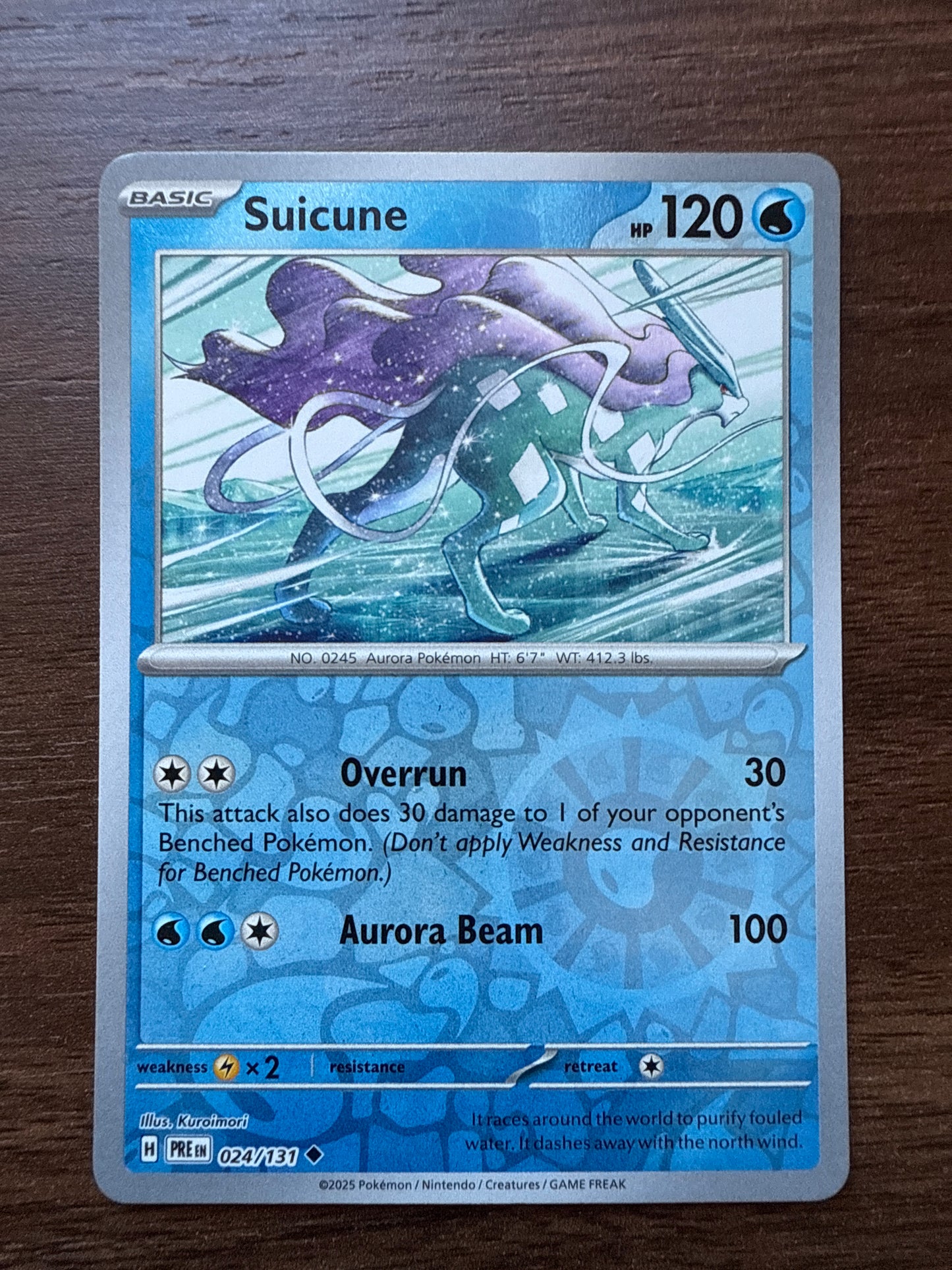 Suicune Reverse Holo | Prismatic Evolutions | 024/131