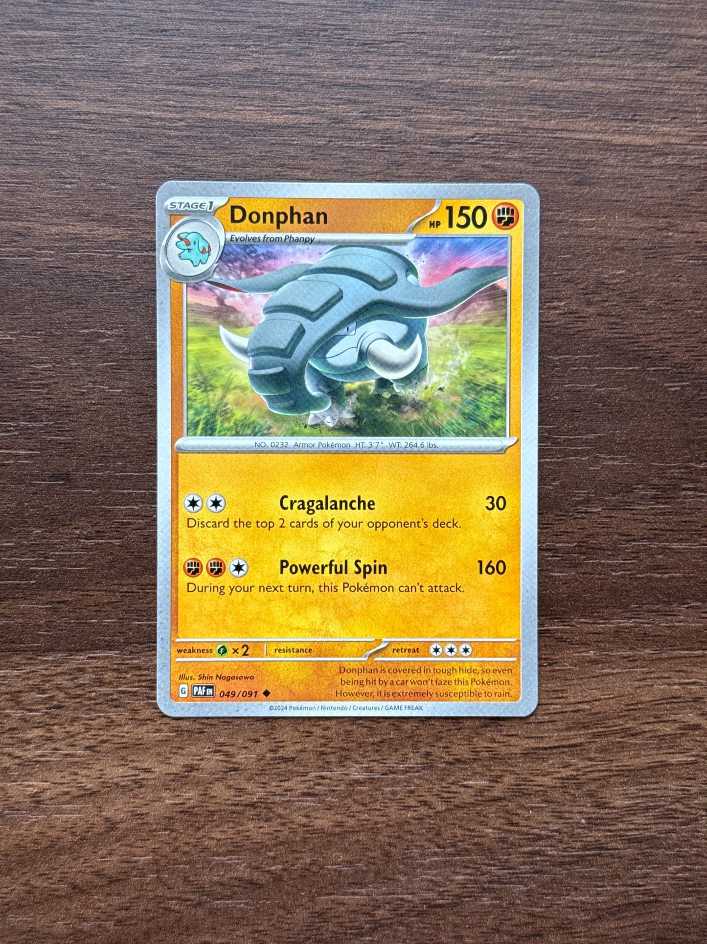 049/091 | Donphan Common | Paldean Fates