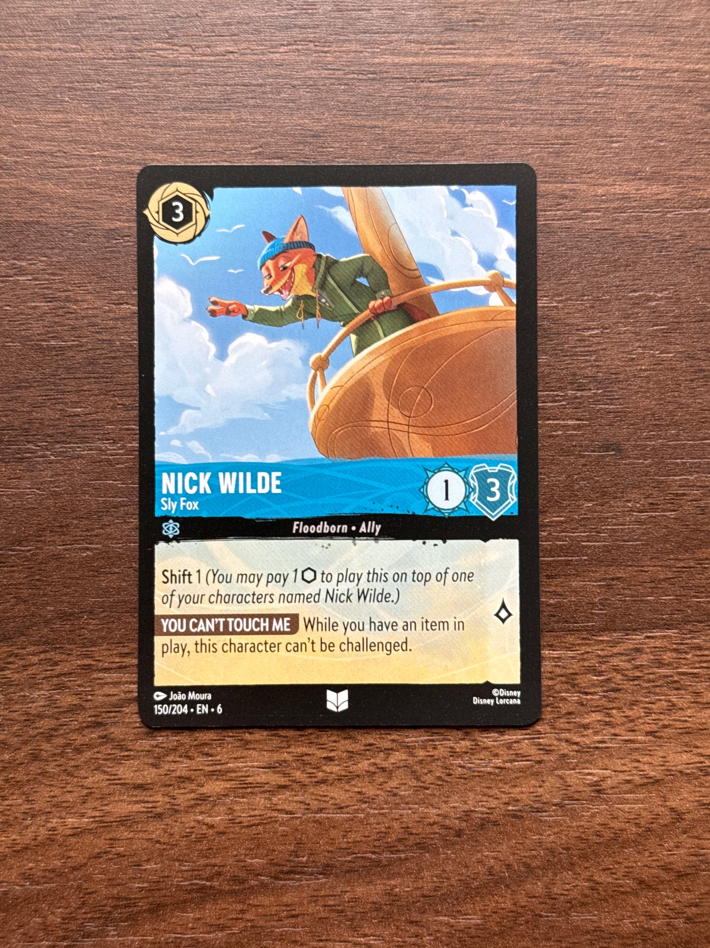 150/204 | Nick Wilde Uncommon Card | Azurite Sea