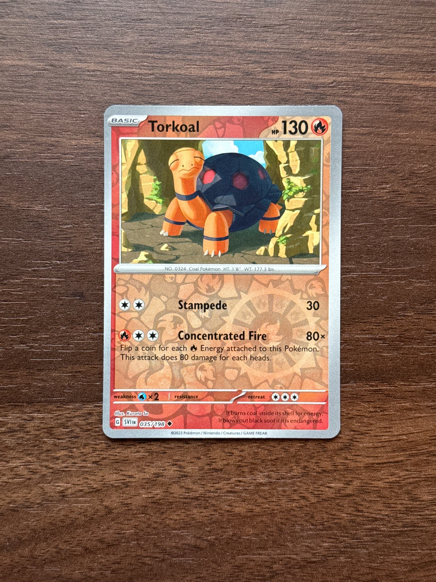 035/198 | Torkoal Rev Holo | Scarlet & Violet Base
