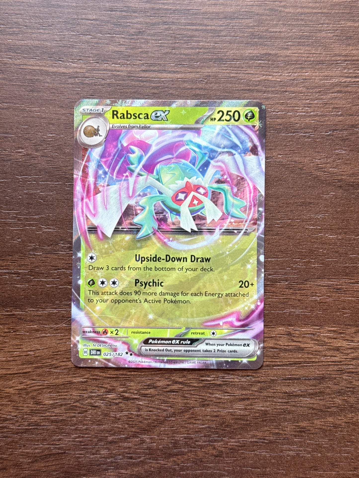 025/182 | Rabsca Ex Double Rare | Destined Rivals