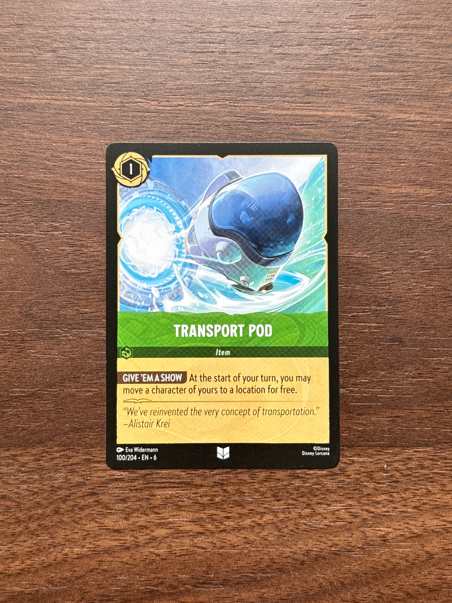 100/204 | Transport Pod Uncommon Card | Azurite Sea