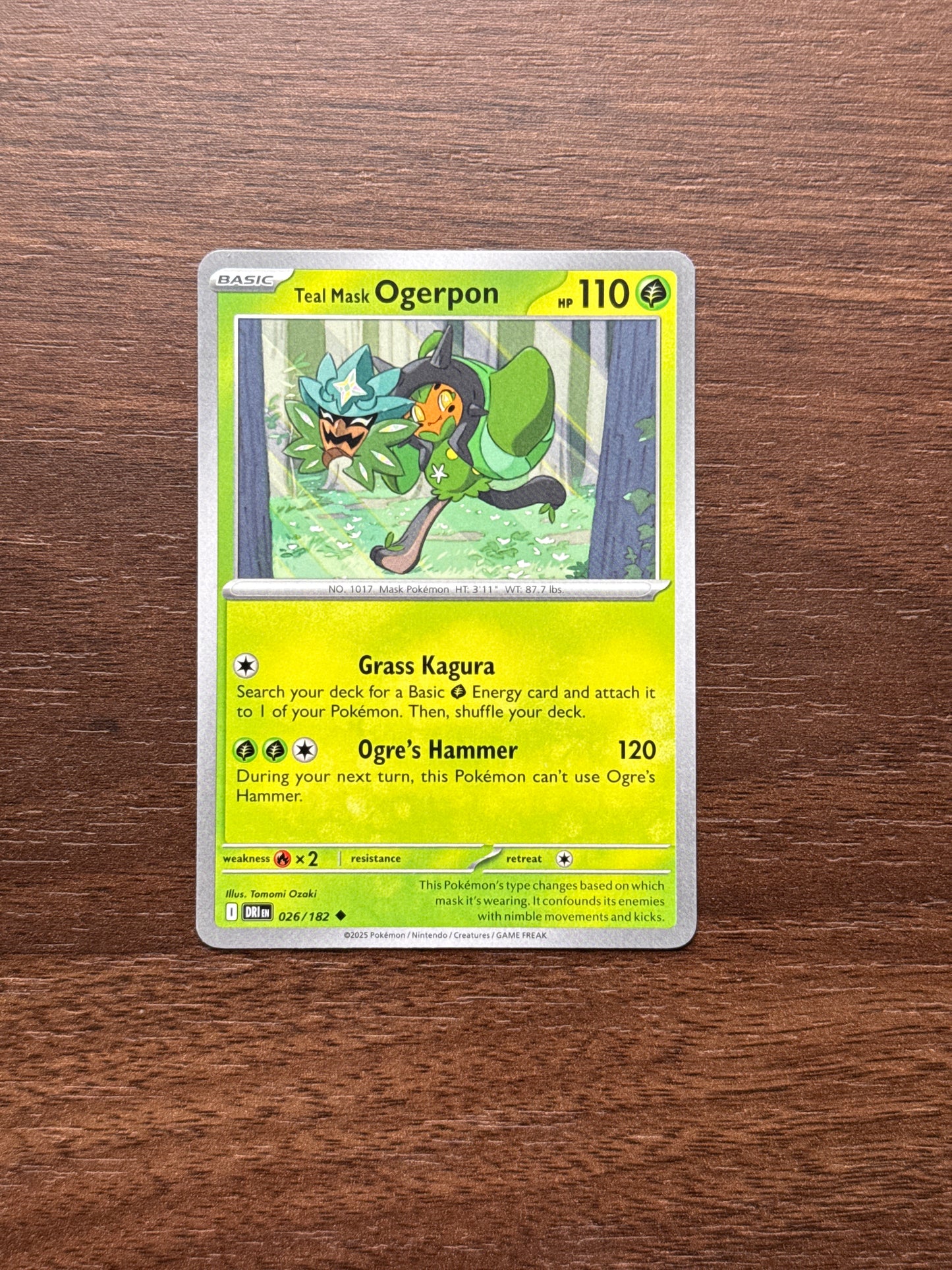 026/182 | Teal Mask Ogerpon Common | Destined Rivals