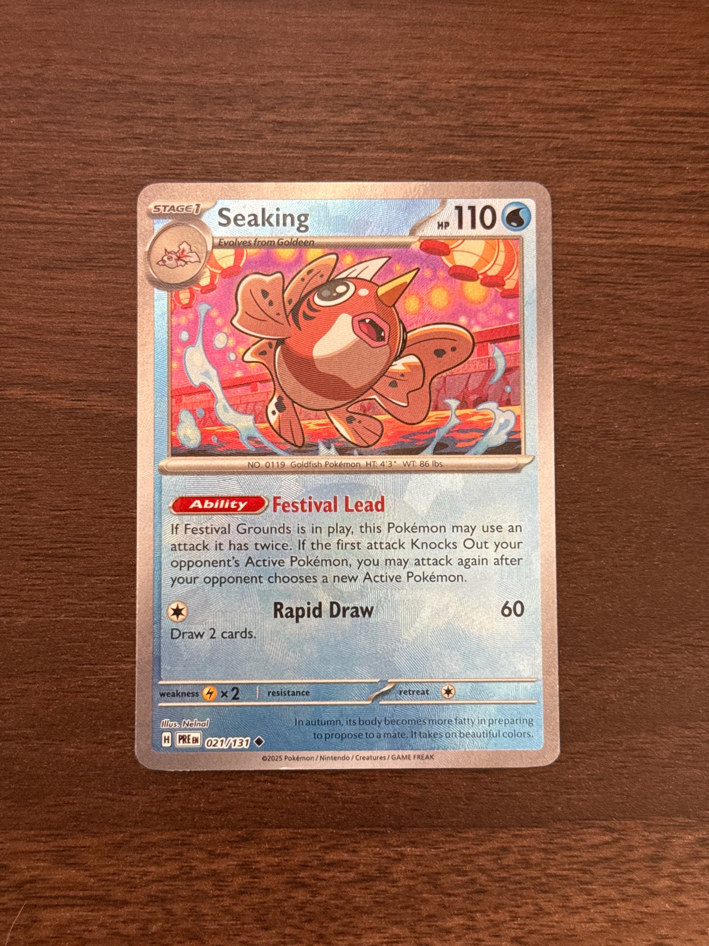 021/131 | Seaking Pokeball | Prismatic Evolutions