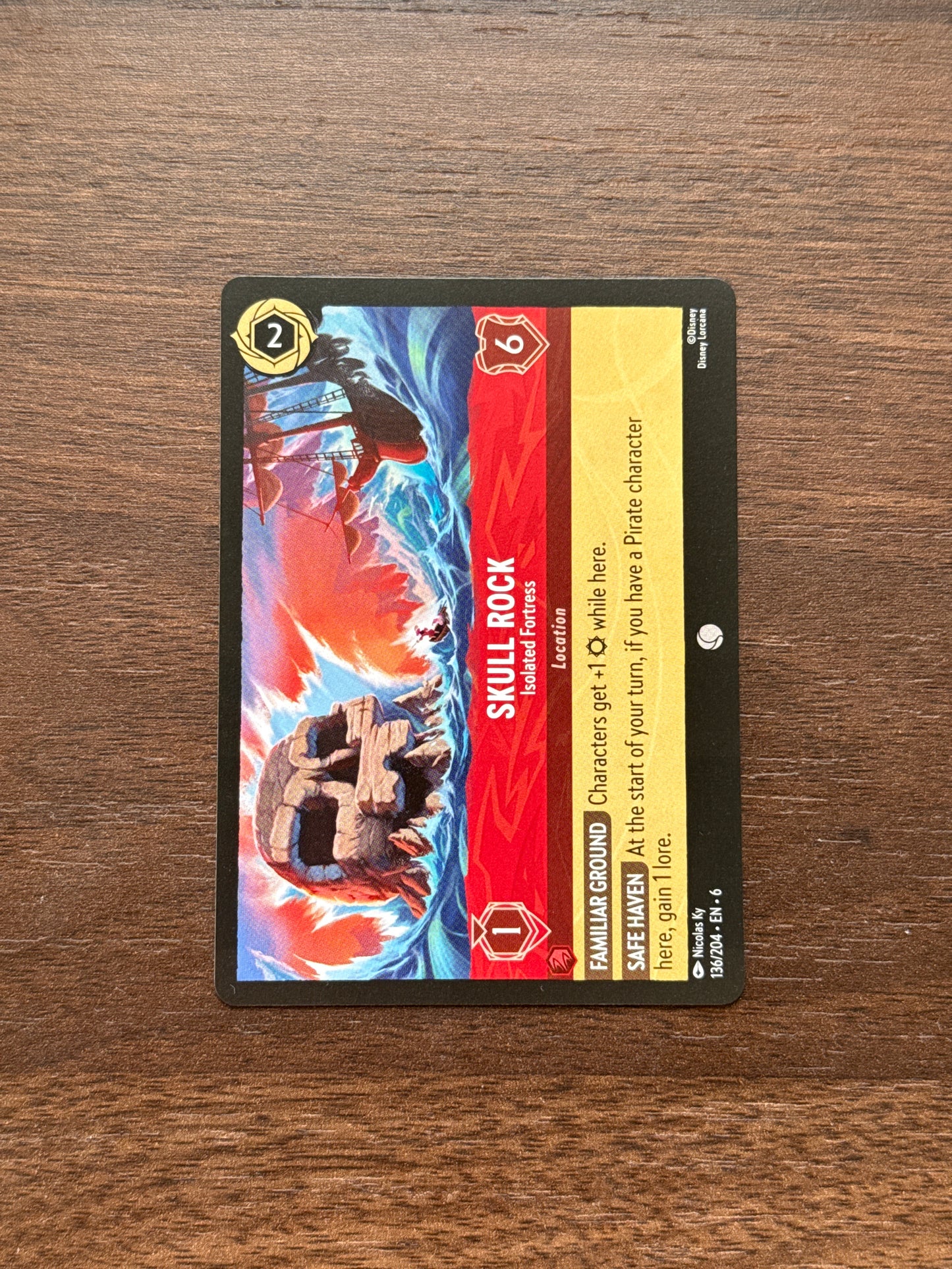 136/204 | Skull Rock Common Card | Azurite Sea