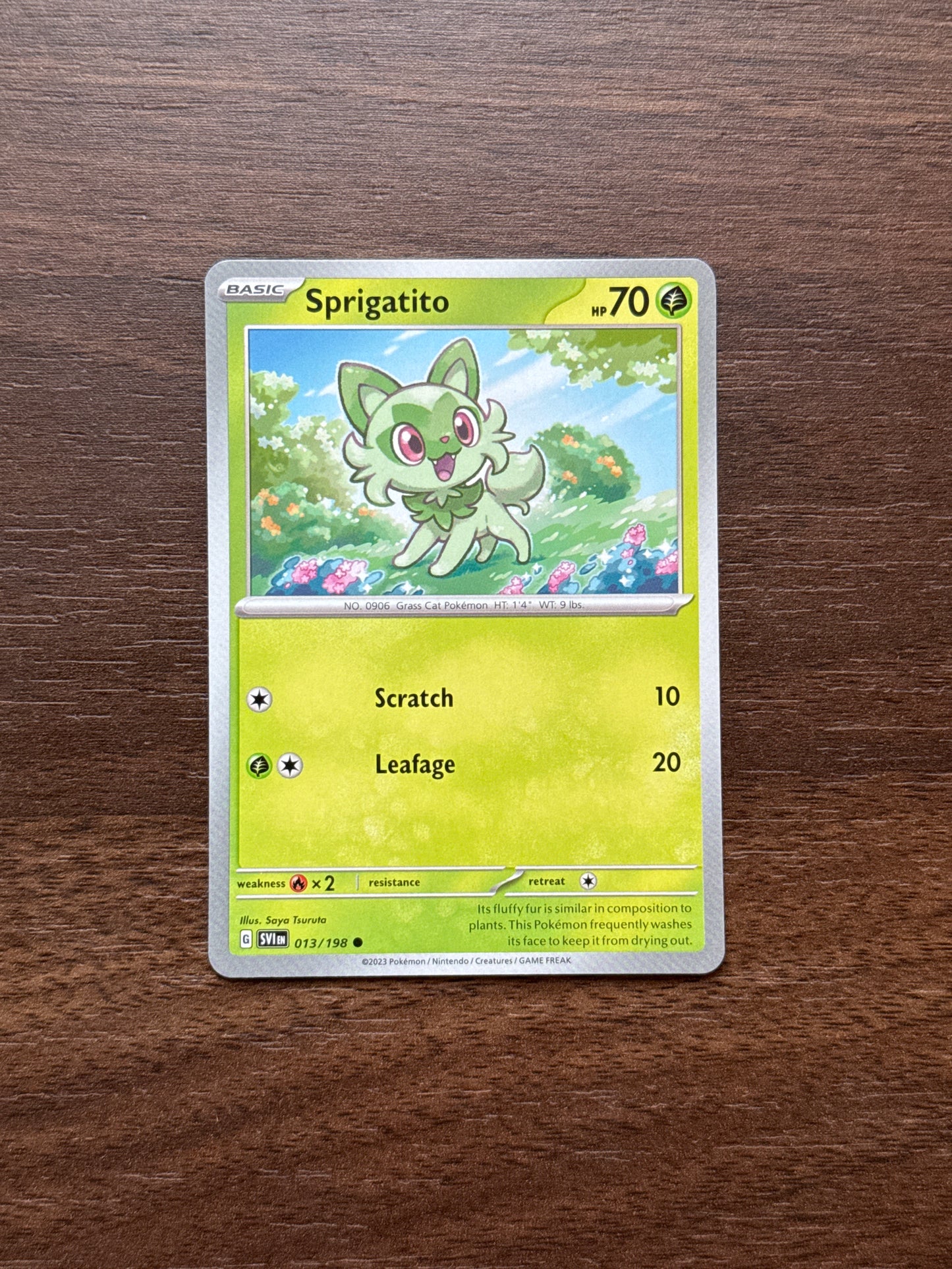 013/198 | Sprigatito Common | Scarlet & Violet Base