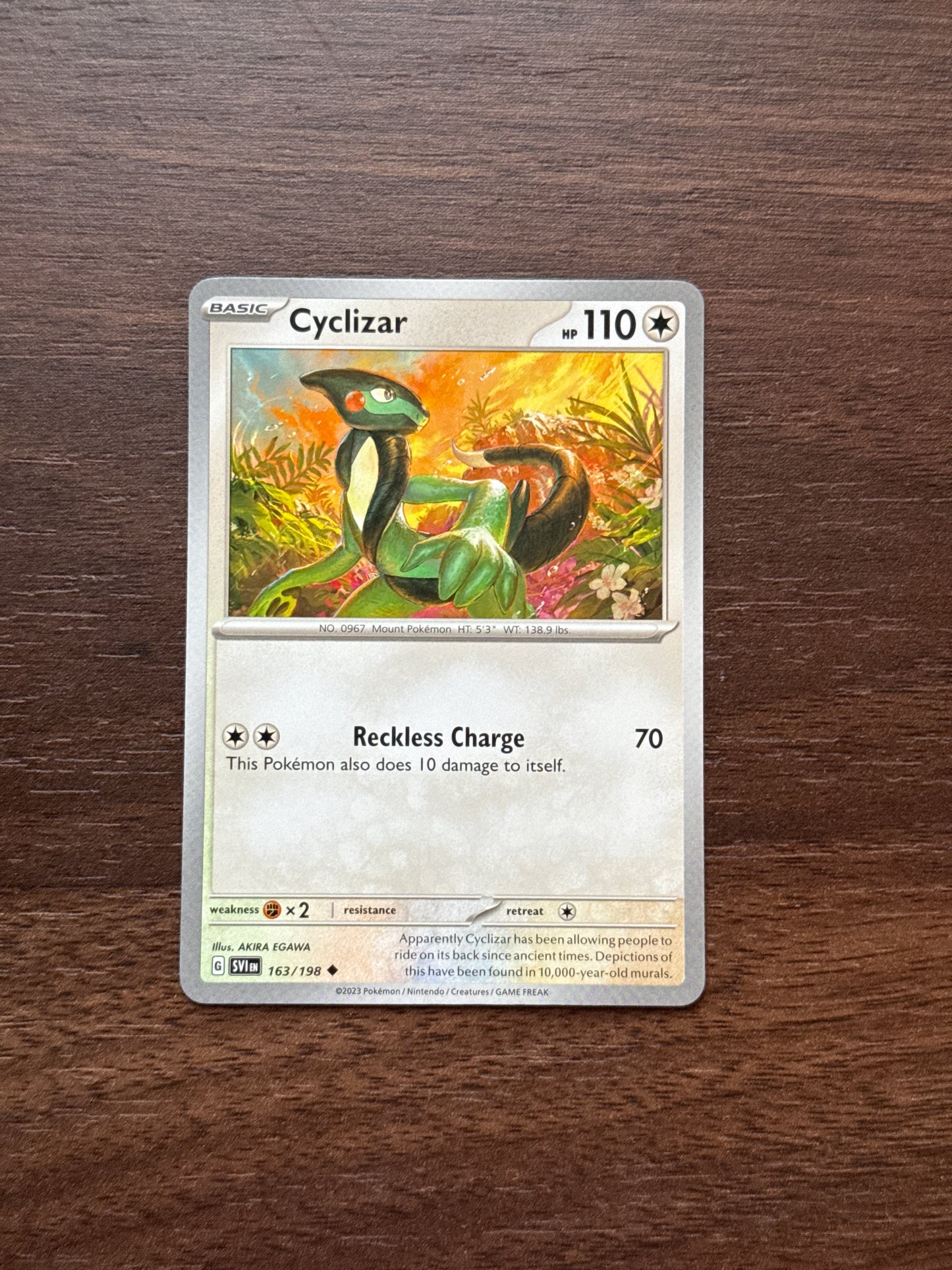 163/198 | Cyclizar Common | Scarlet & Violet Base
