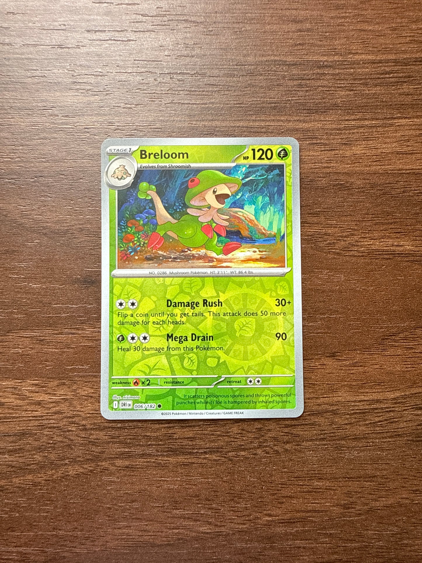 006/182 | Breloom Rev Holo | Destined Rivals