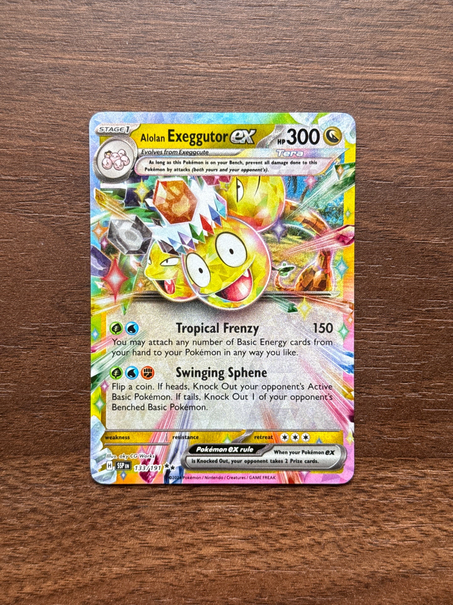 133/191 | Alolan Exeggutor Ex Double Rare | Surging Sparks