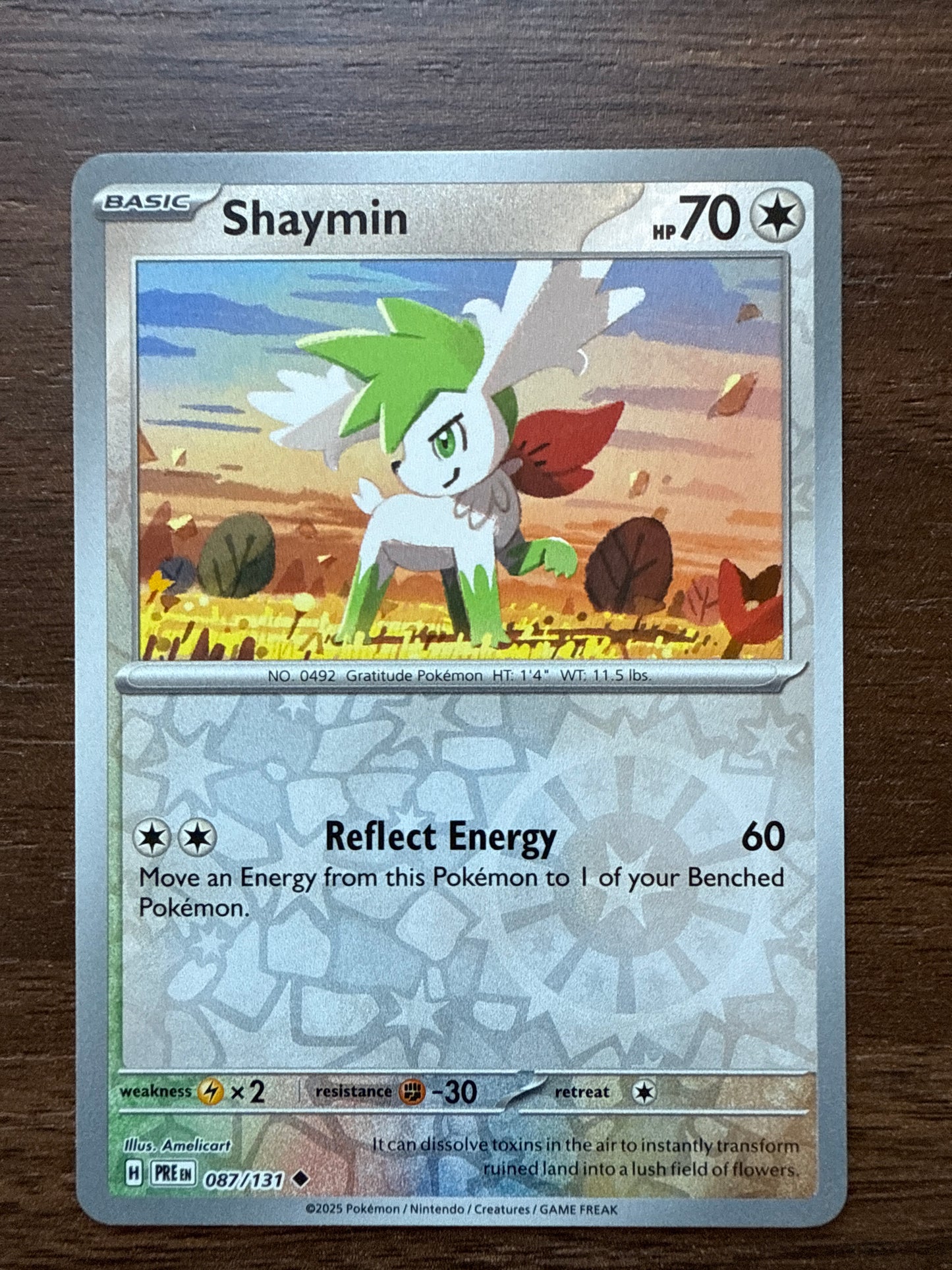 Shaymin Rev Holo | Prismatic Evolutions | 087/131