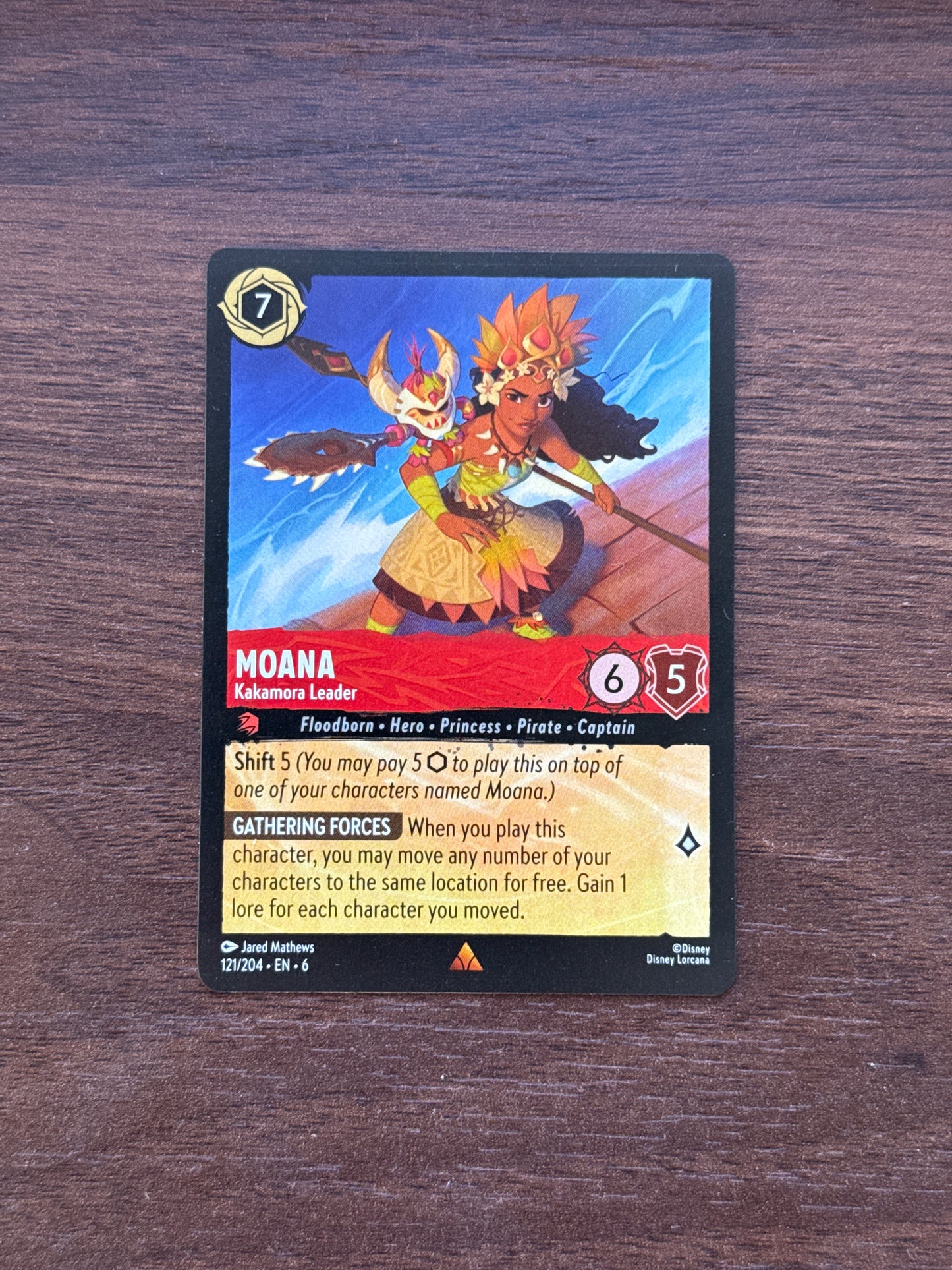 121/204 | Moana Rare Card | Azurite Sea