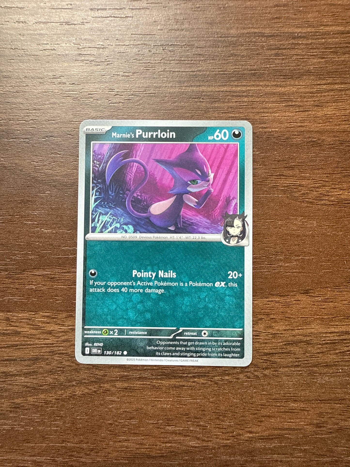 130/182 | Marnie’s Purrloin Common | Destined Rivals