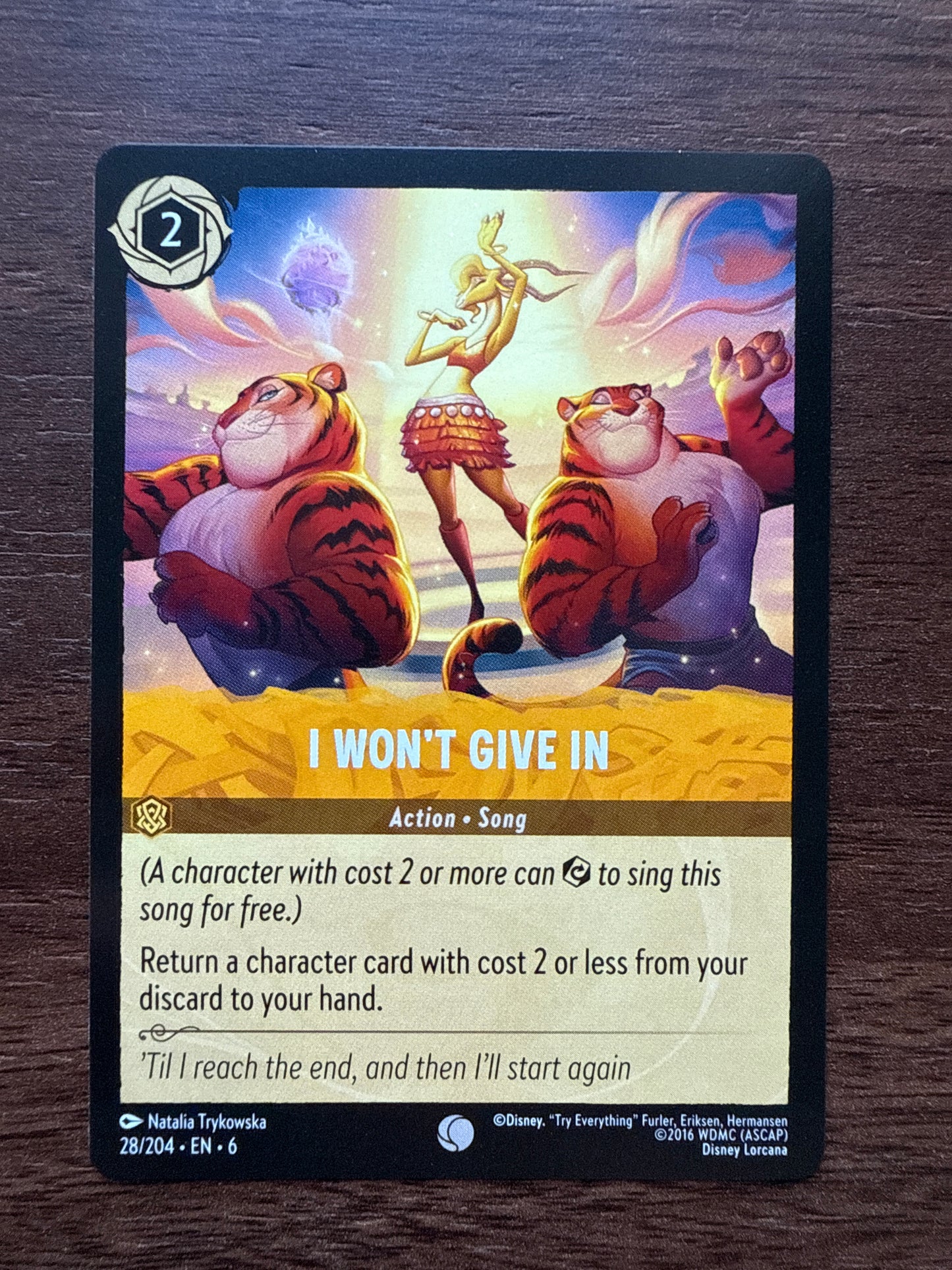 I Won't Give In Common Card | Azurite Sea | 028/204