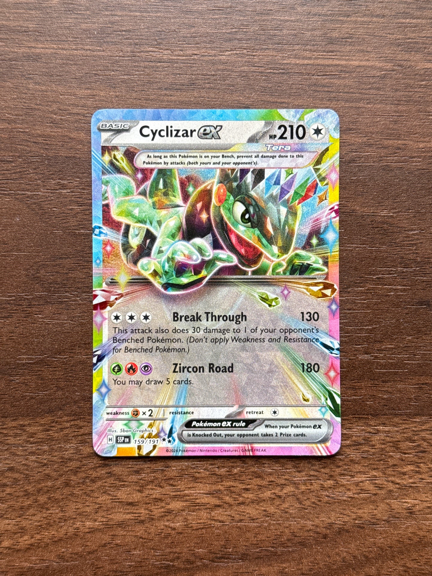 159/191 | Cyclizar Ex Double Rare | Surging Sparks