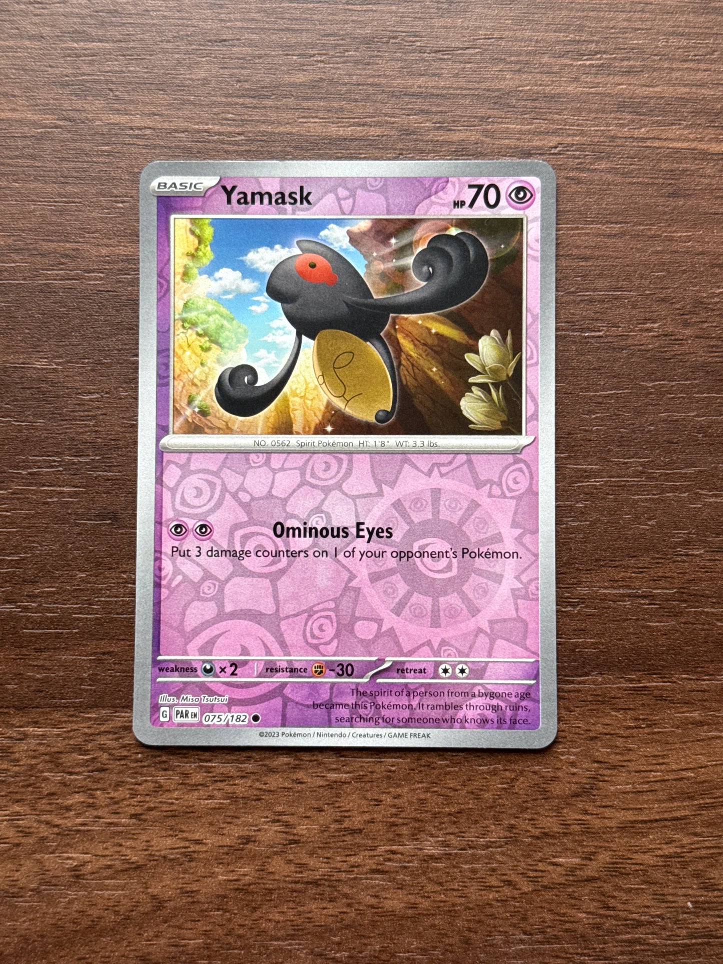 075/182 | Yamask Rev Holo | Paradox Rift