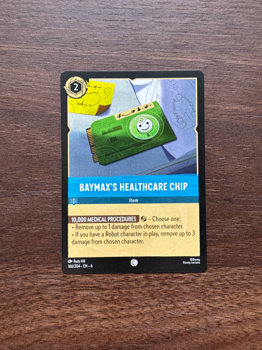 166/204 | Baymax's Healthcare Chip Common Card | Azurite Sea