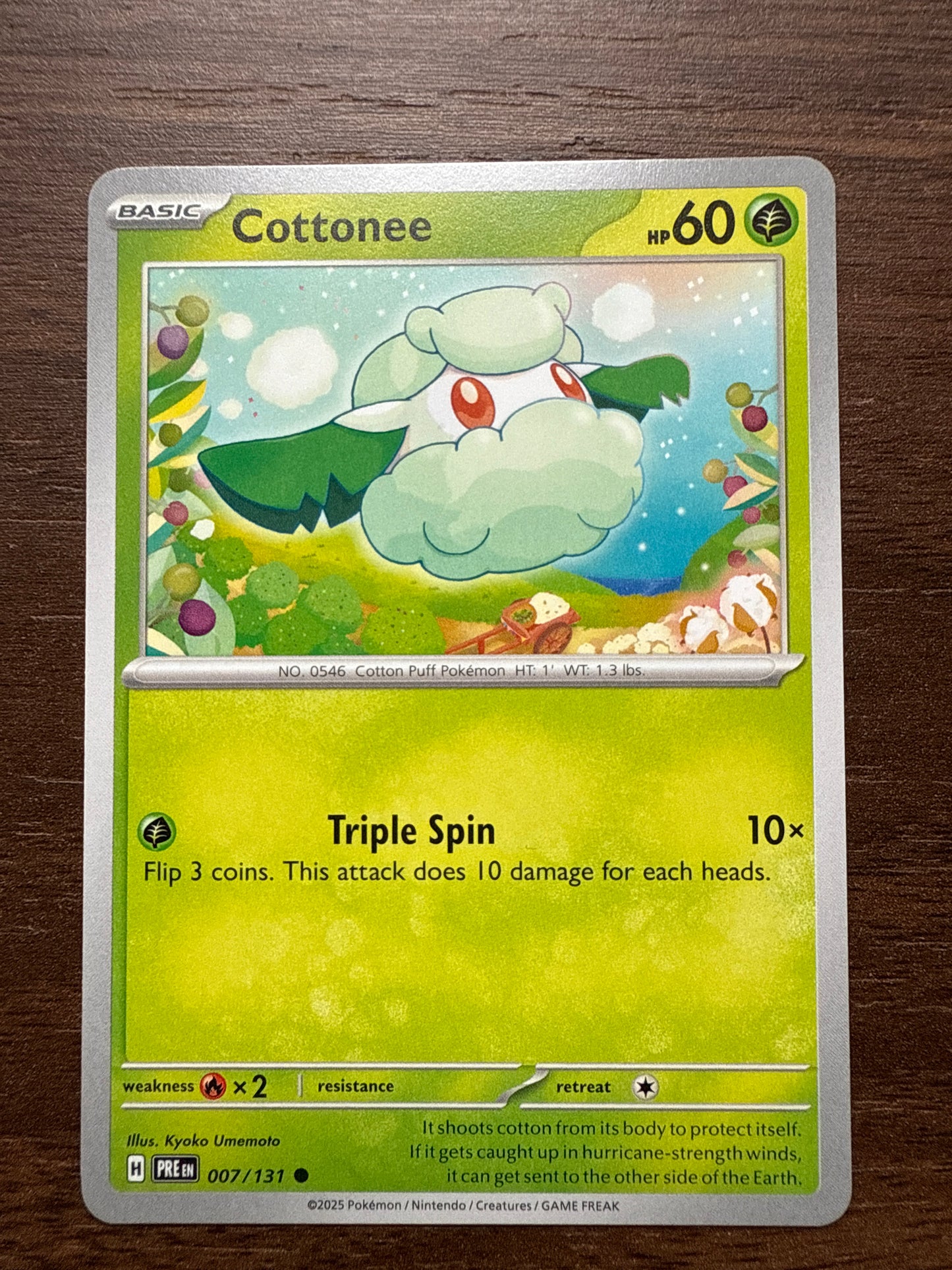 Cottonee Common | Prismatic Evolutions | 007/131