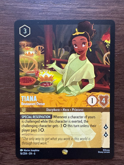 Tiana Legendary Card | Azurite Sea | 016/204