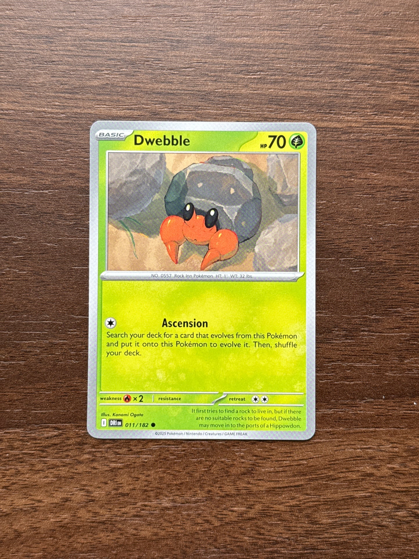 011/182 | Dwebble Common | Destined Rivals